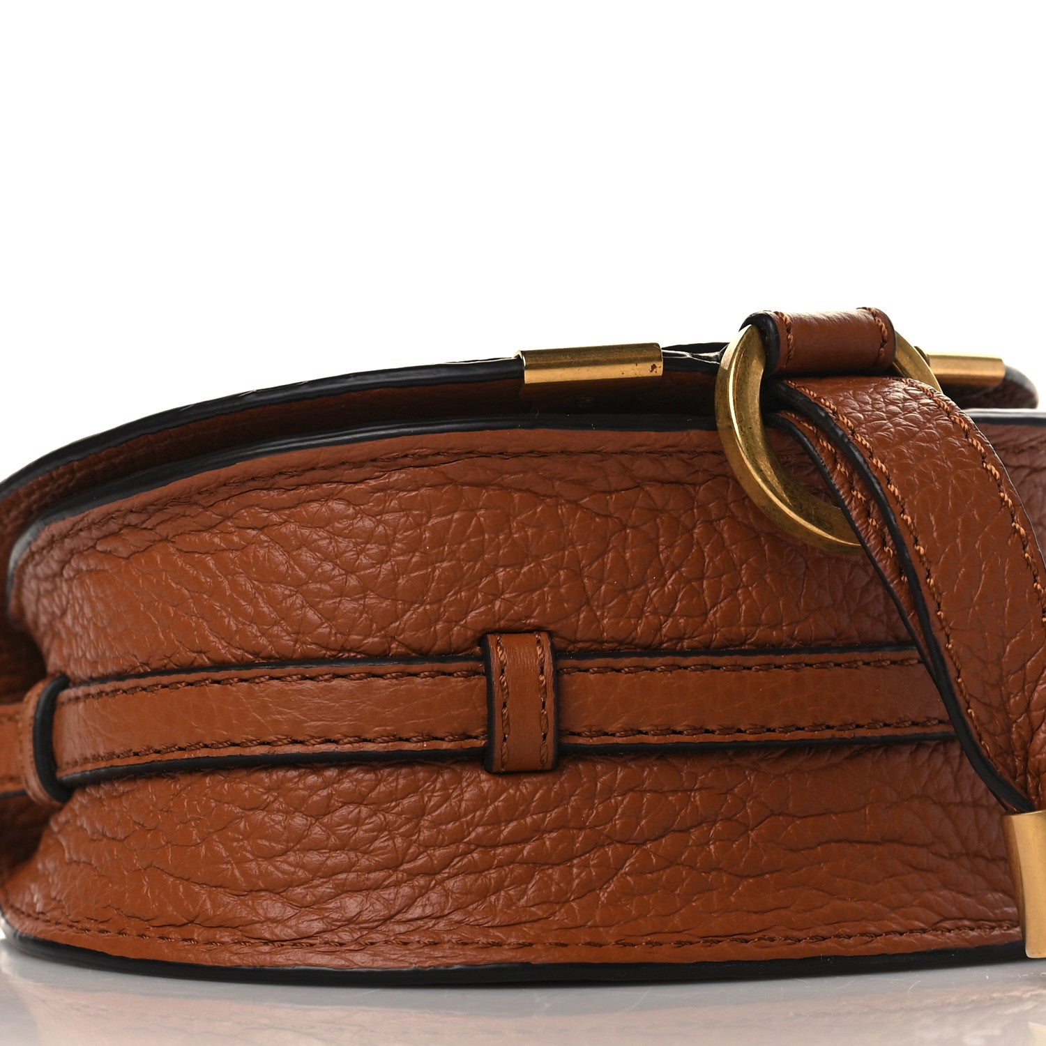 Chloe Calfskin Nano Marcie Saddle Bag Tan 8 of 9