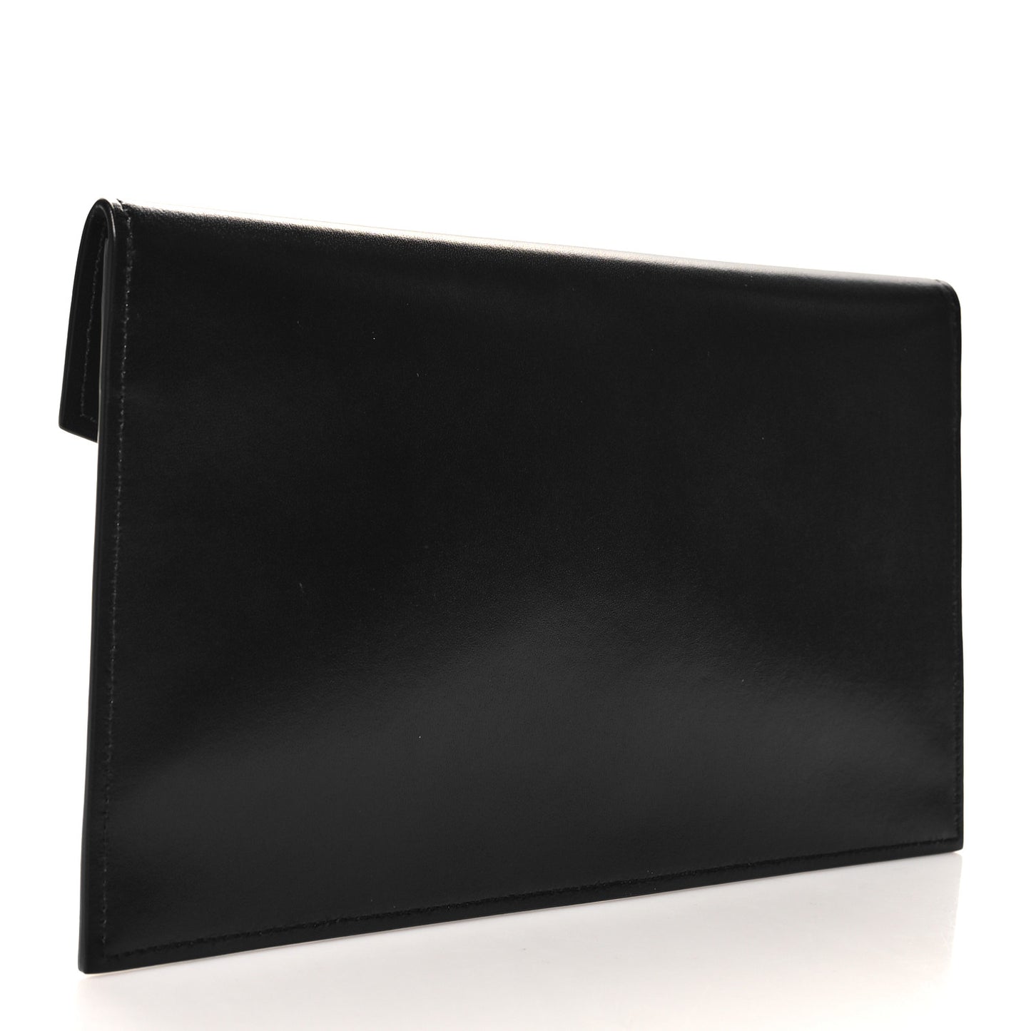 Smooth Shiny Calfskin Monogram Uptown Pouch Black
