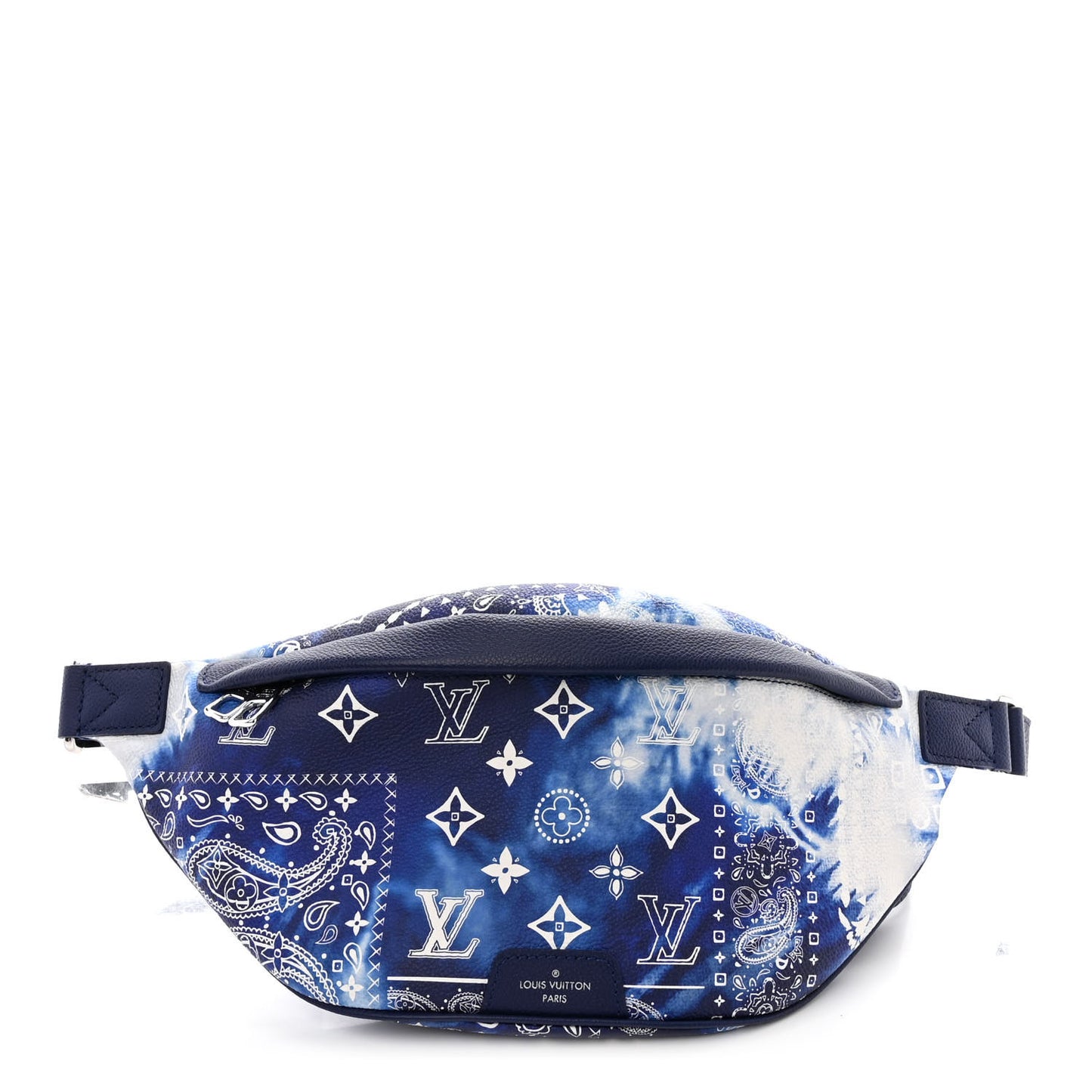 Cowhide Monogram Bandana Discovery Bumbag PM Blue