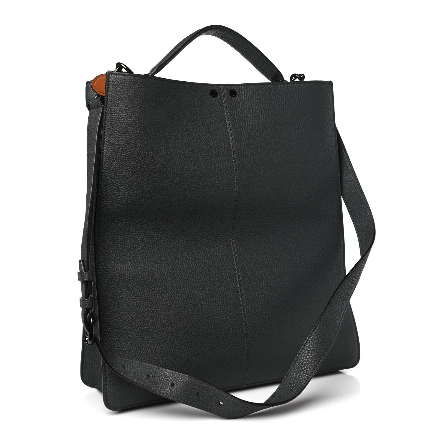 Fendi Cuoio Romano Large I SEE U Peekaboo X-Lite Tote Asfalto Praline Tobacco Moro 2 of 11