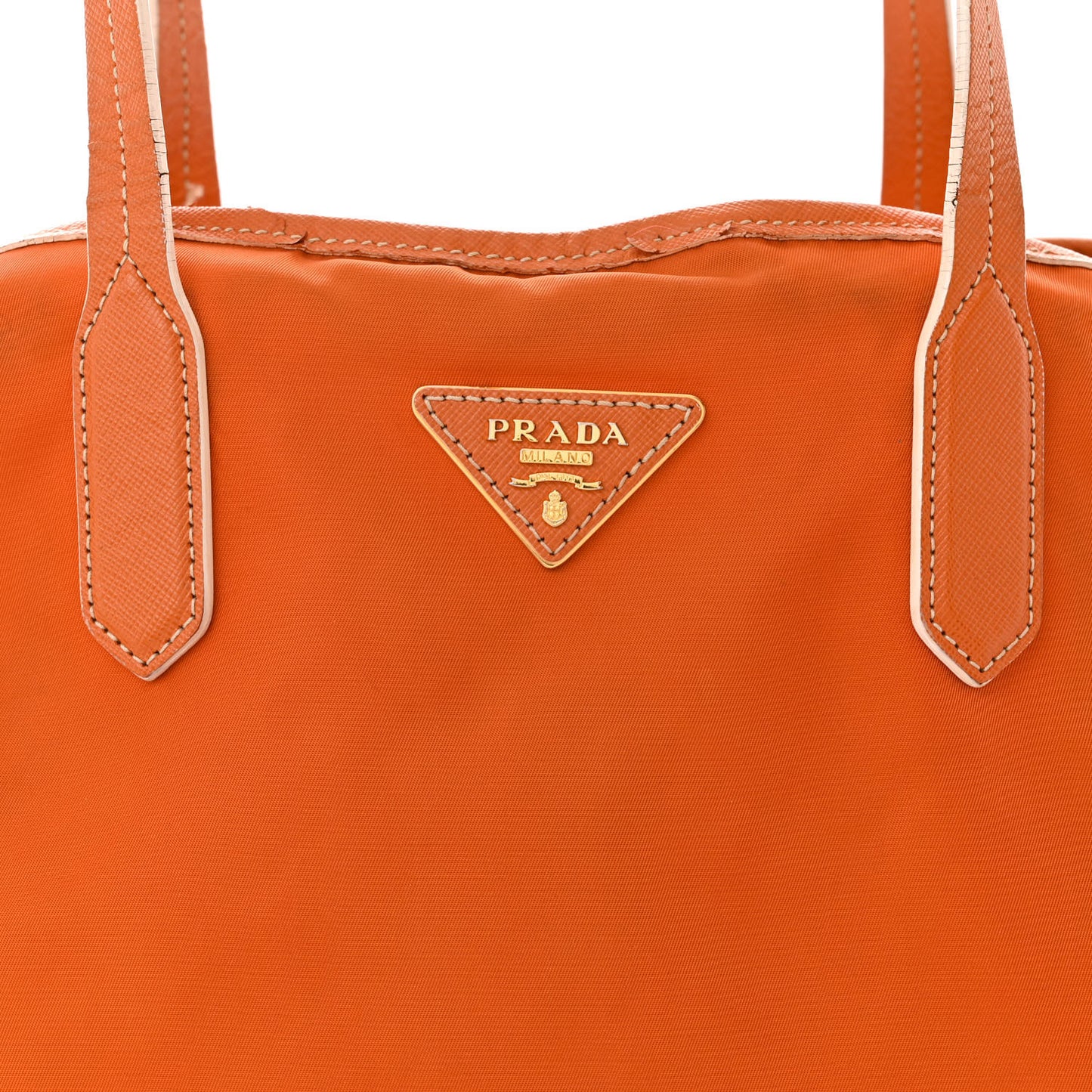 Tessuto Nylon Saffiano Tote Giallo