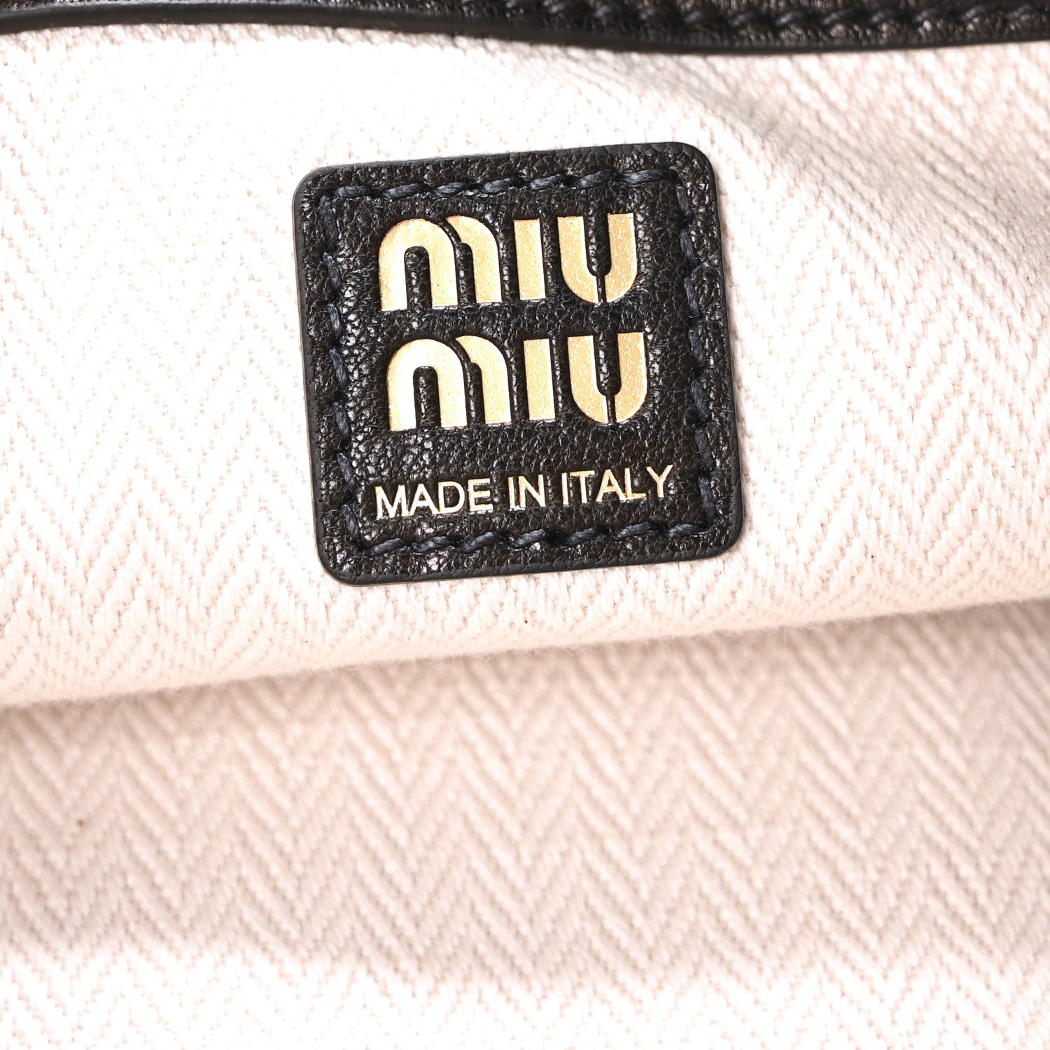 Miu Miu Nappa Aviator Regular Aventure Bag Black 6 of 9