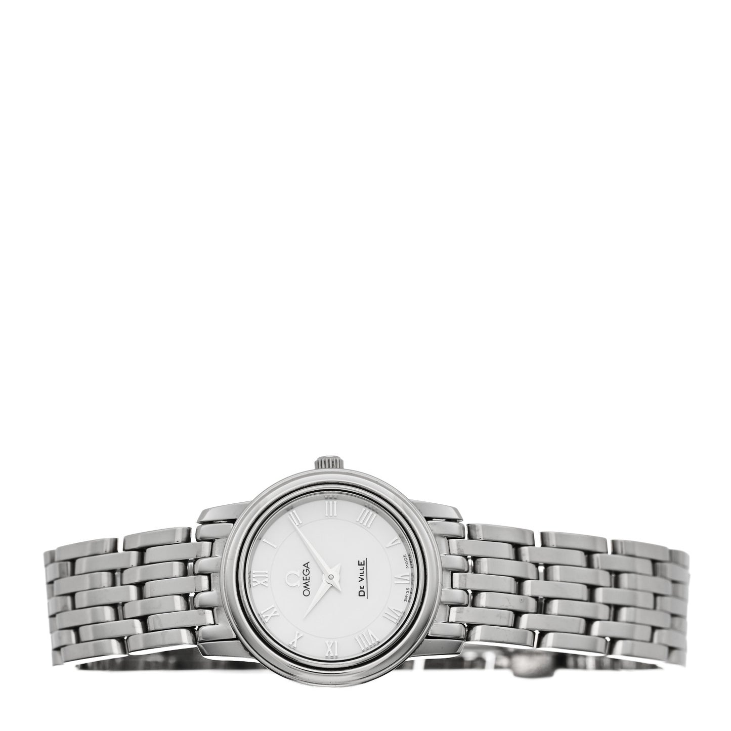 Stainless Steel Mother of Pearl 22mm De Ville Quartz Watch 4570.71.00