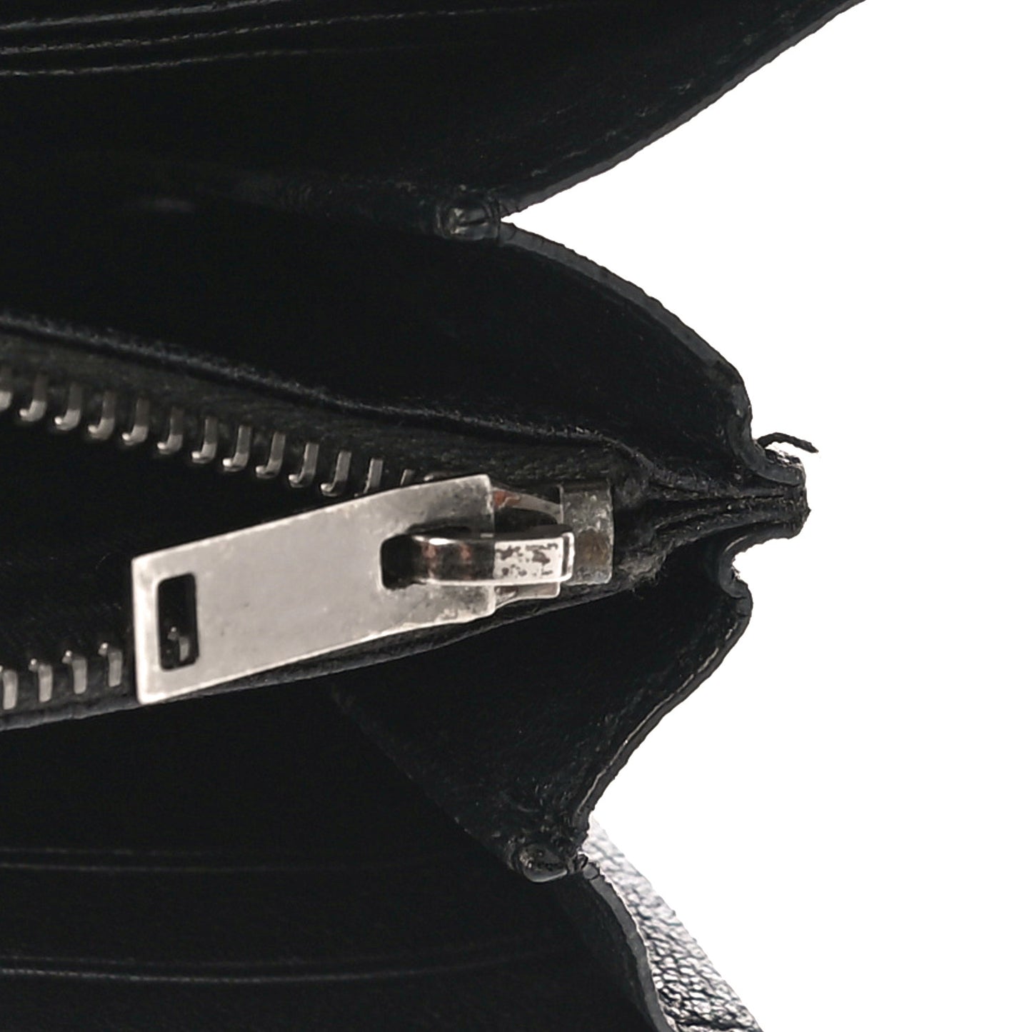 Lambskin Mixed Matelasse Quilted Large Monogram Envelope Wallet Black