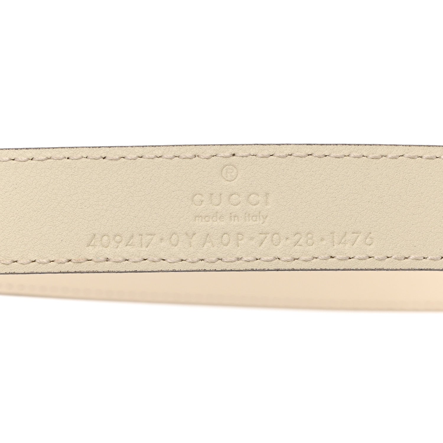 Gucci Calfskin Double G 20mm Belt 70 28 Mystic White 3 of 5
