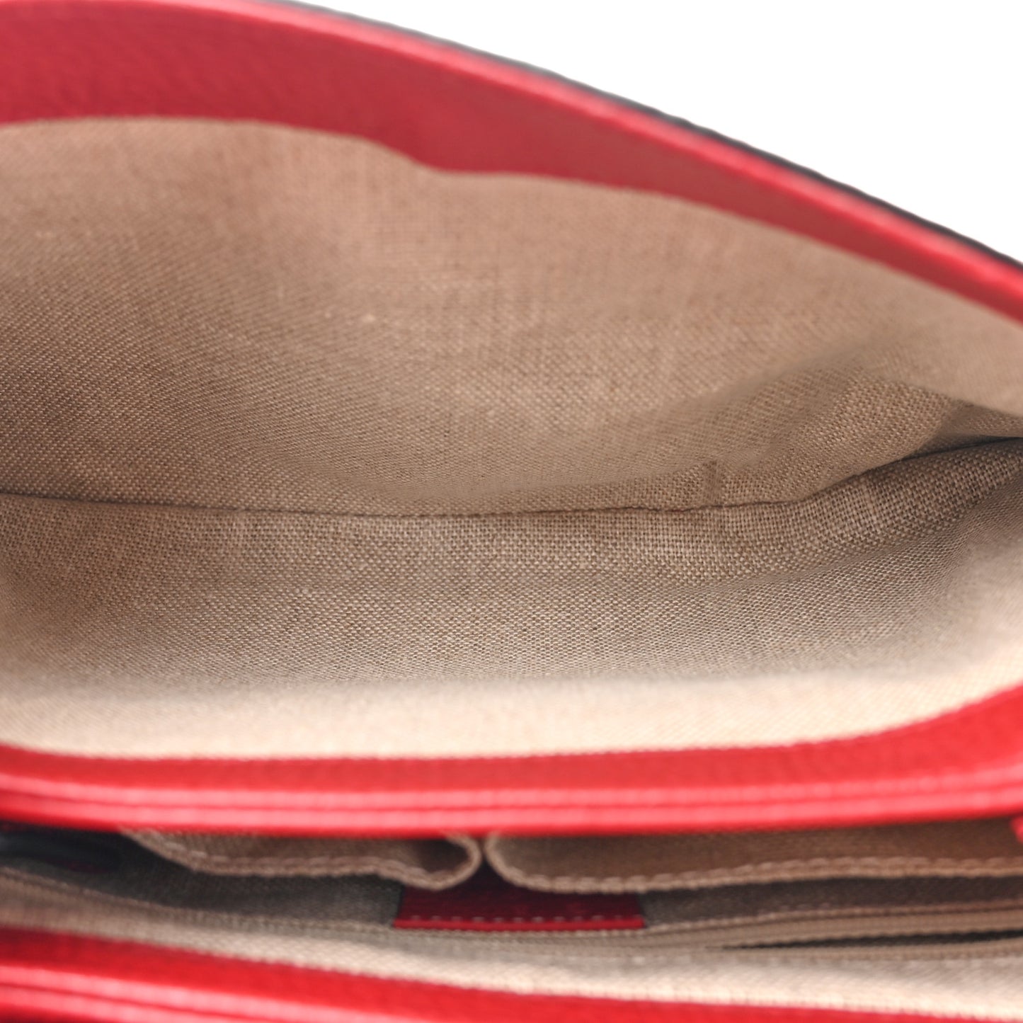 Dollar Calfskin Interlocking G Top Handle Shoulder Bag Red