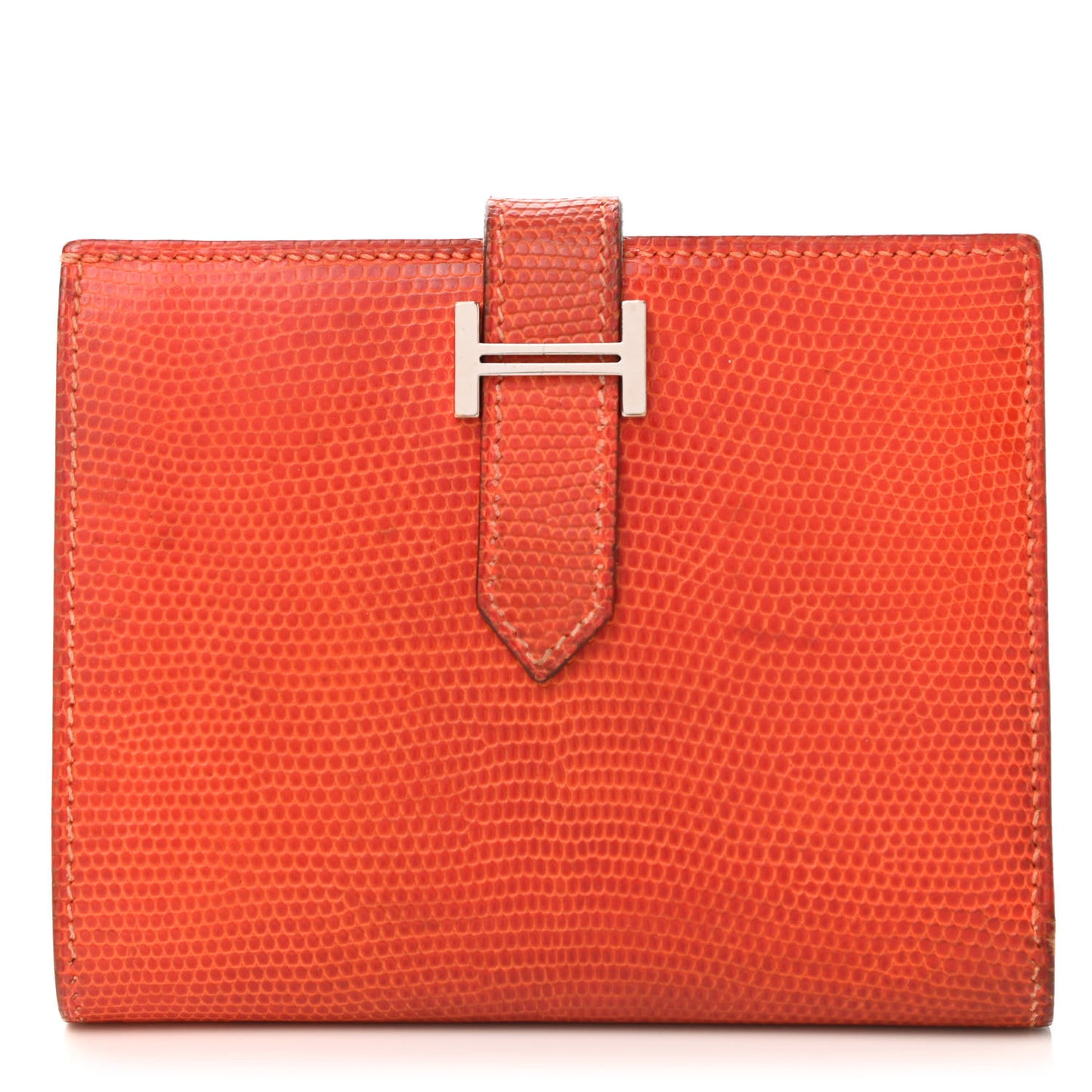 Lizard Bearn Compact Wallet Orange