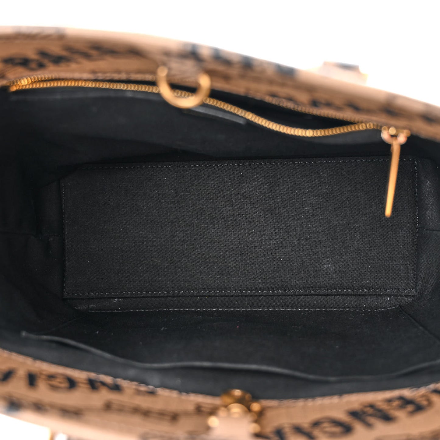 Coated Canvas BB Monogram Small Signature East West Shopper Bag Beige Brown