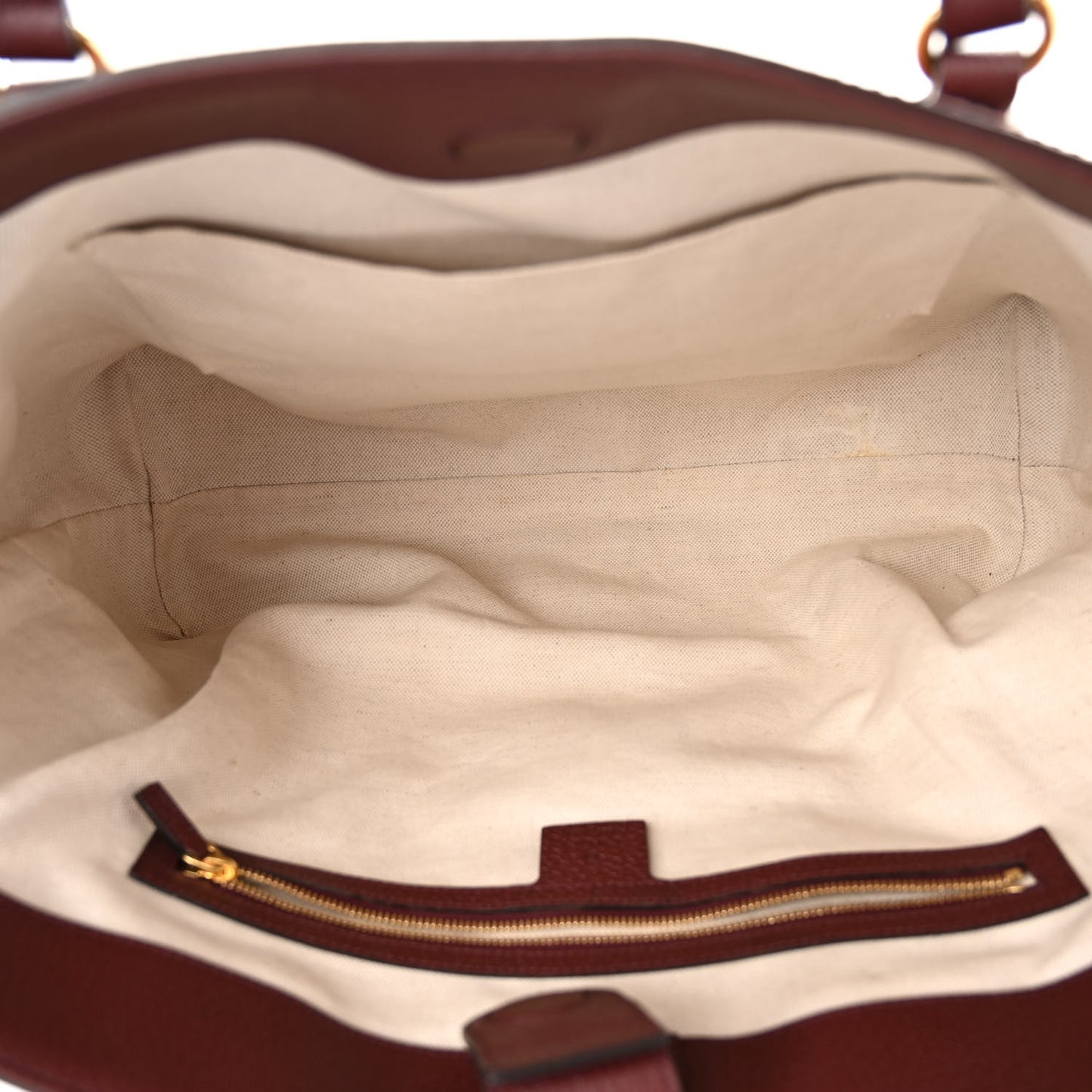 Monogram Textured Dollar Calfskin Web Medium Ophidia Shopping Tote Sahara Rubino Chardonnay