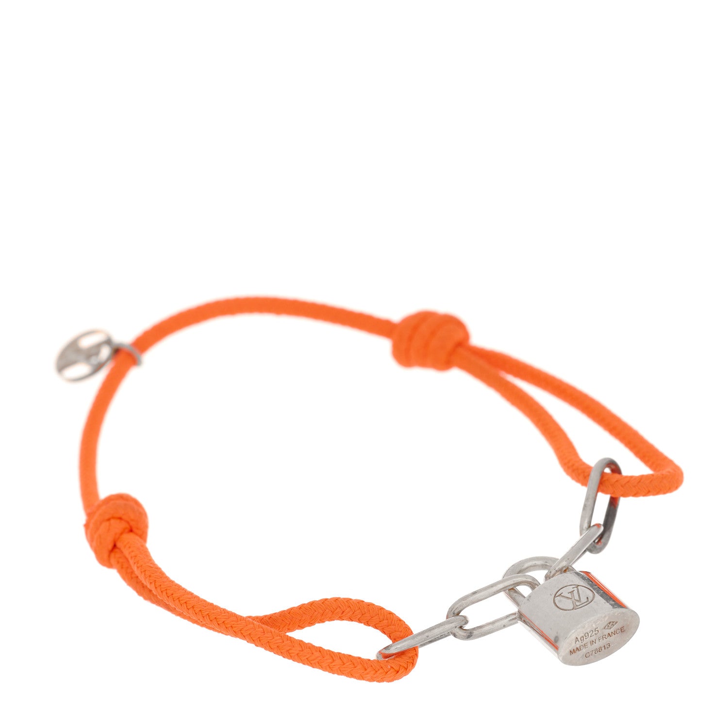 Louis Vuitton Sterling Silver Virgil Abloh Lockit Adjustable Cord