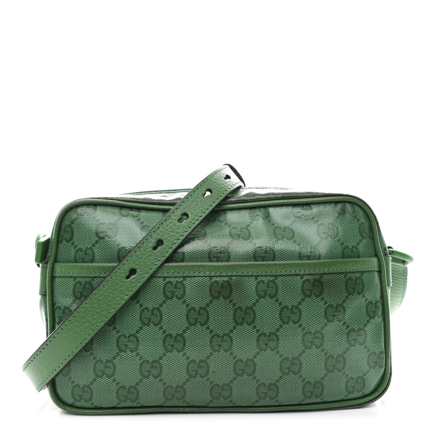 GUCCI オリーブグリーン ショルダーバッグ Gucci GG Crystal Monogram Mini Shoulder Bag New Shamrock 1806171