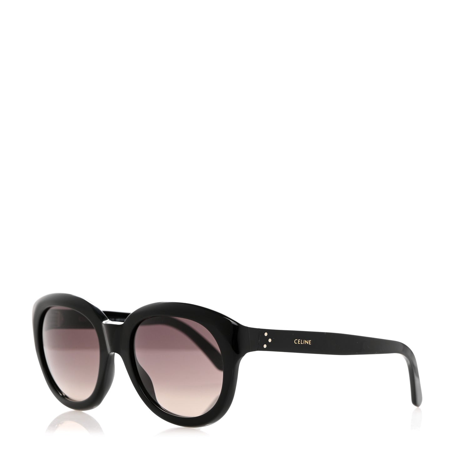 Acetate Round Sunglasses CL400711 Black