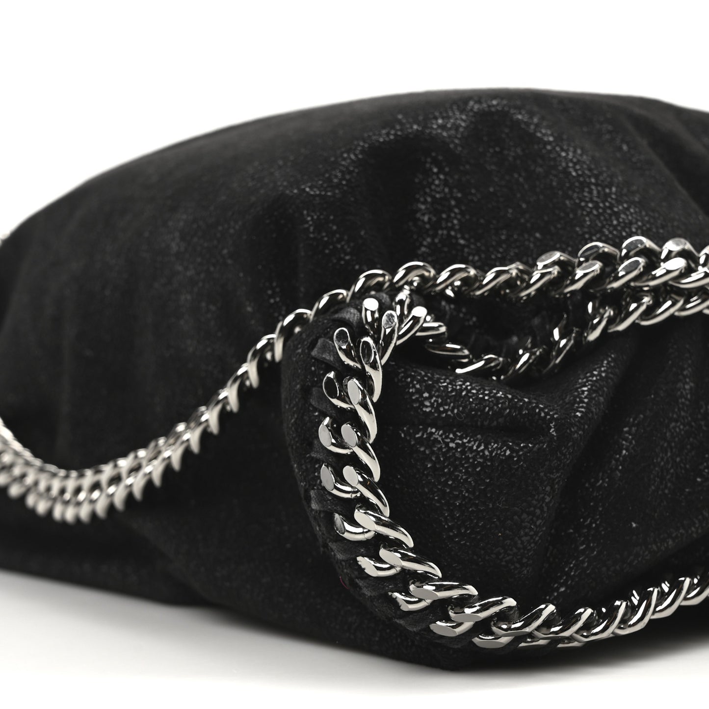 Shaggy Deer Falabella Fold Over Tote Black