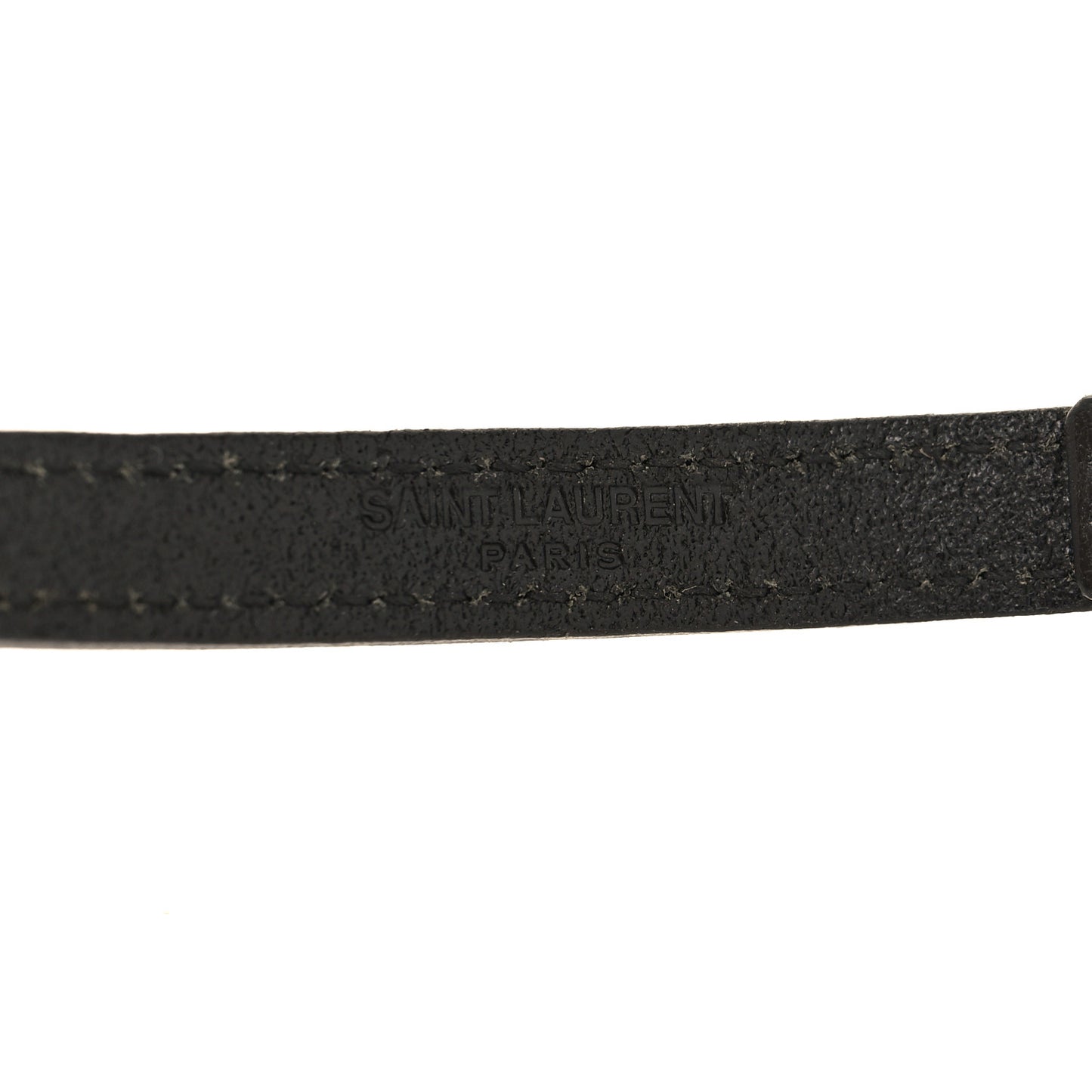 Leather Lucky Bone Double Wrap Bracelet Black