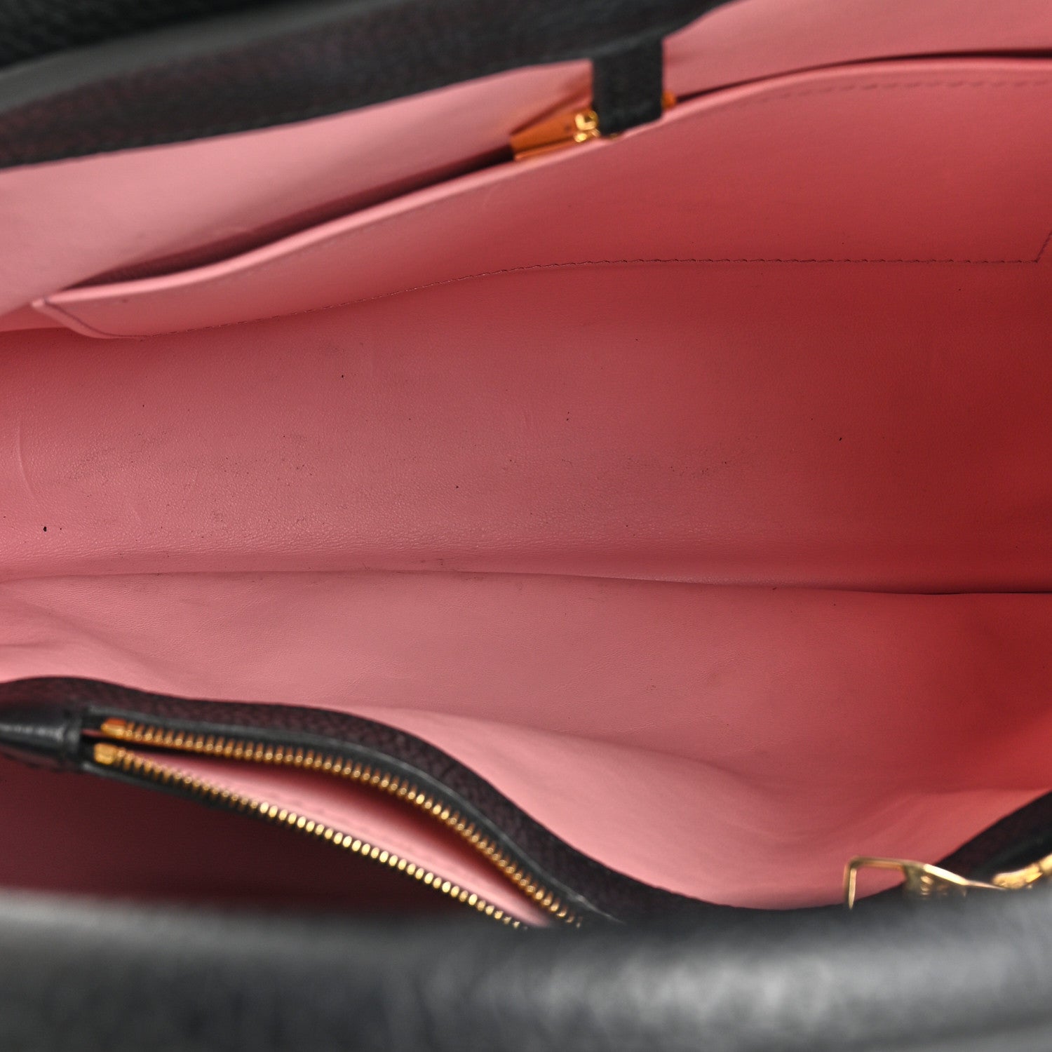 Louis Vuitton Taurillon Flowers Capucines GM   Black 6 of 13