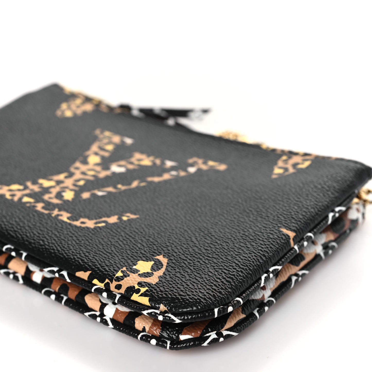 Monogram Giant Jungle Pochette Double Zip Black