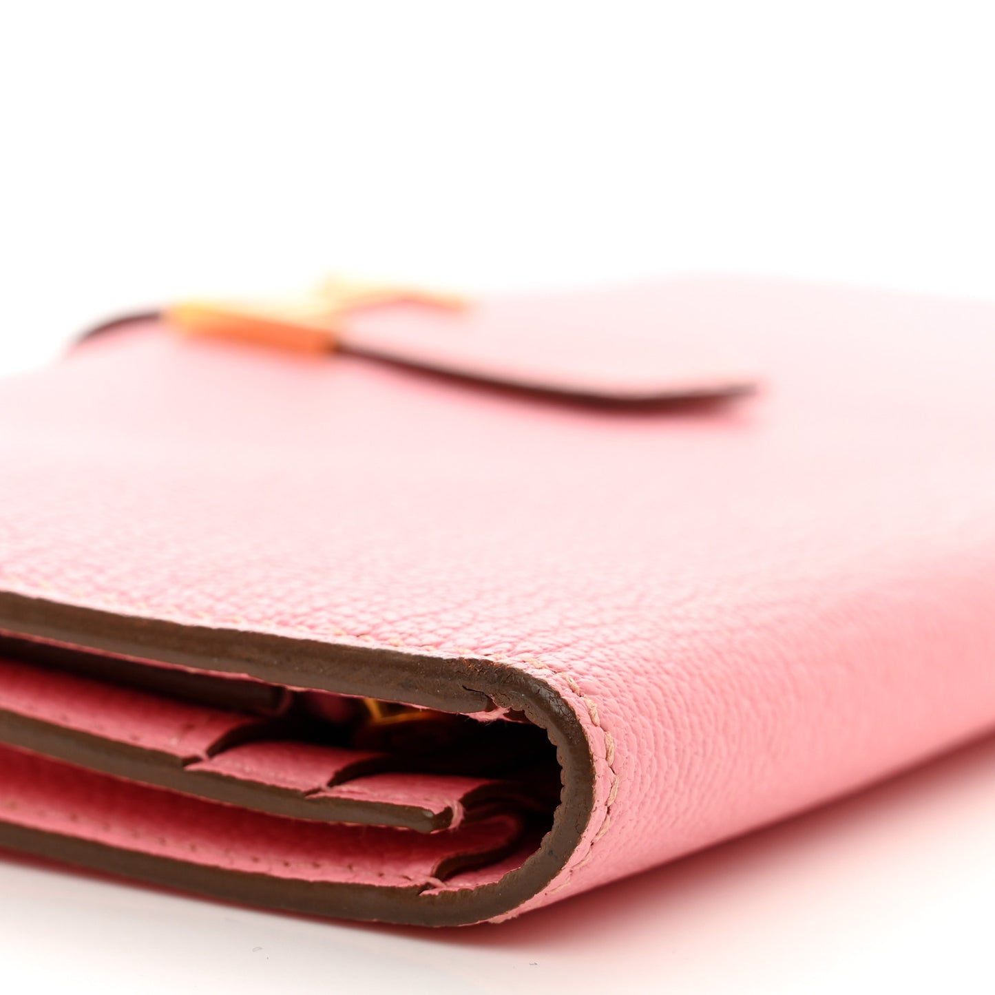 Chèvre Mysore Bearn Gusset Wallet Rose Confetti