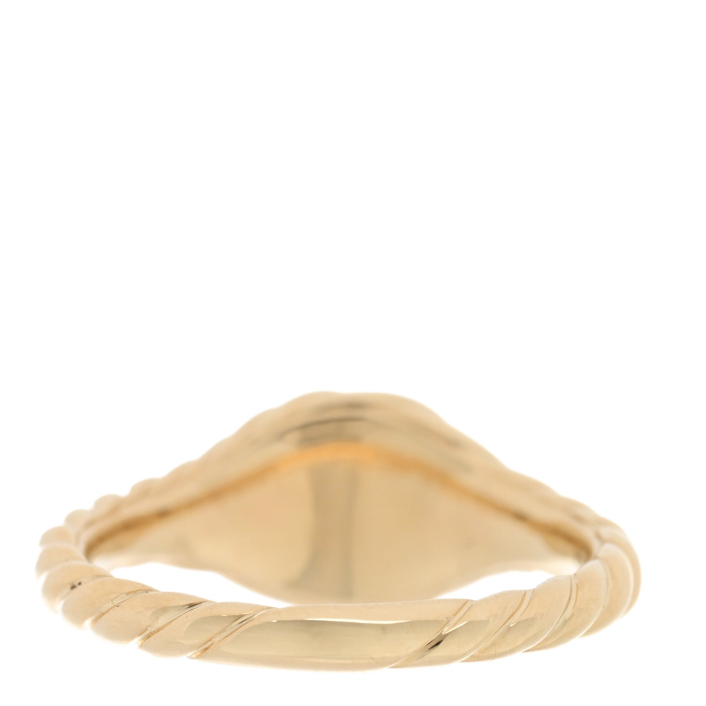 18K Yellow Gold Sculpted Cable Pinky Ring 47 4