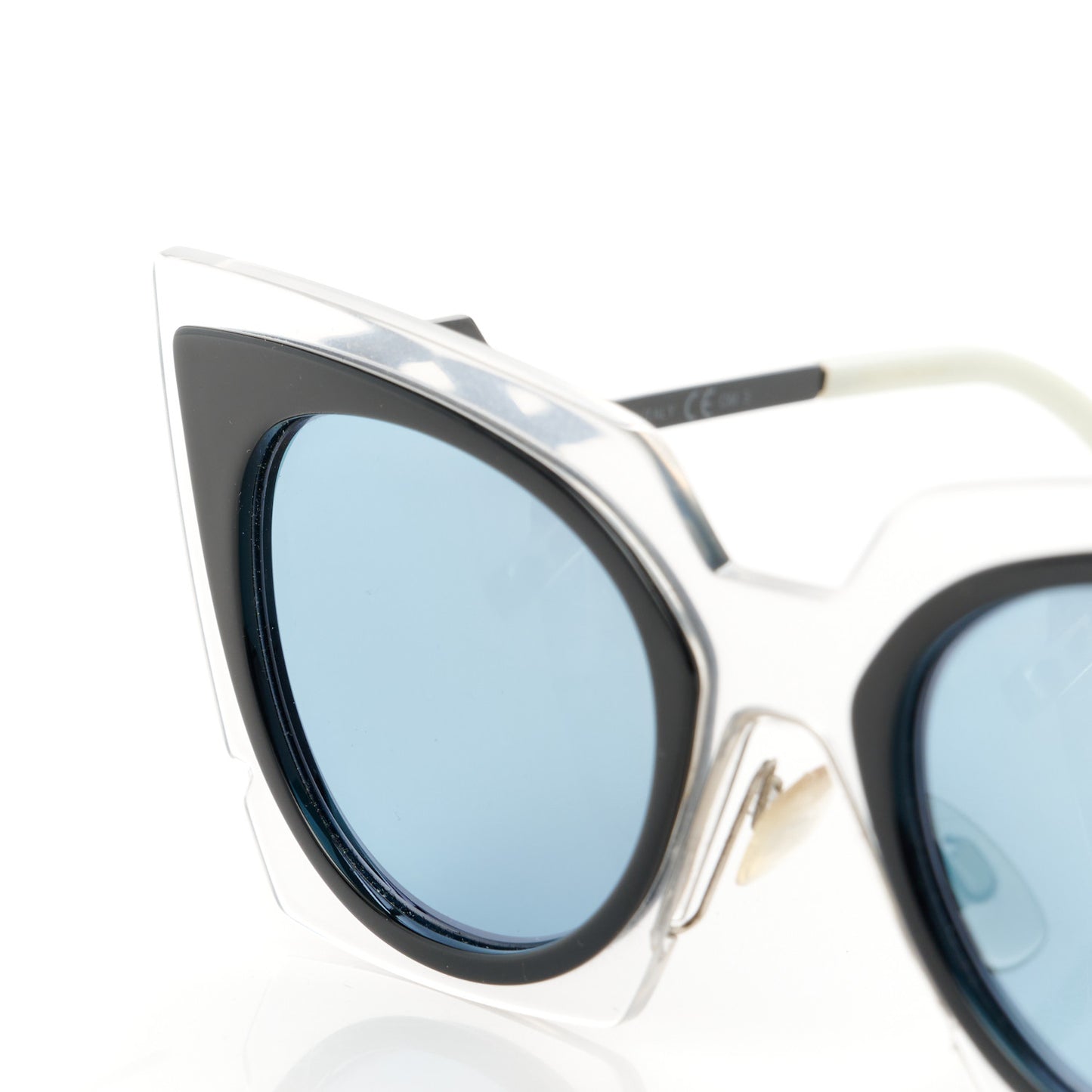 Cat Eye Orchidea Sunglasses FF 0117/S Crystal Black