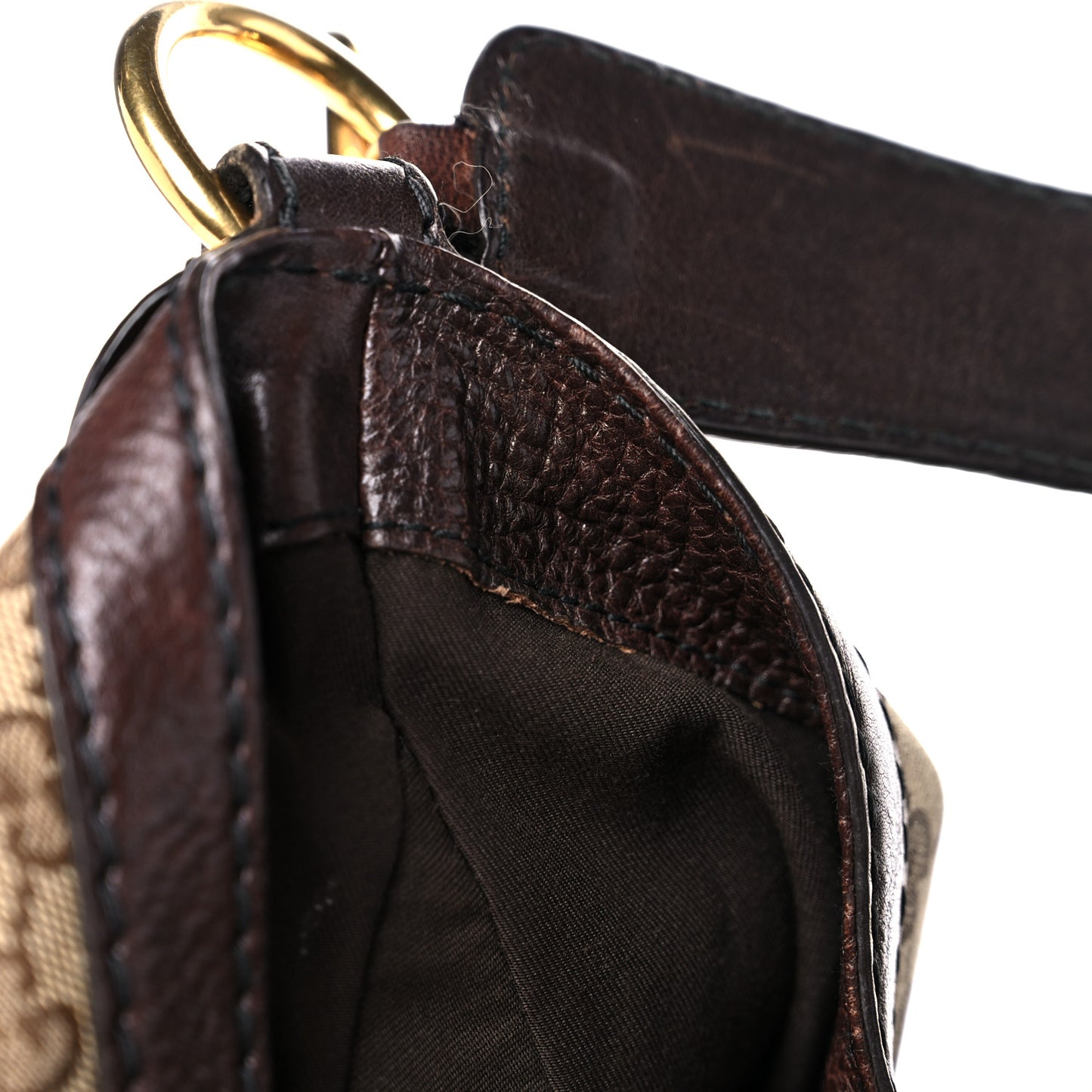 Monogram Large Jockey Hobo Dark Brown
