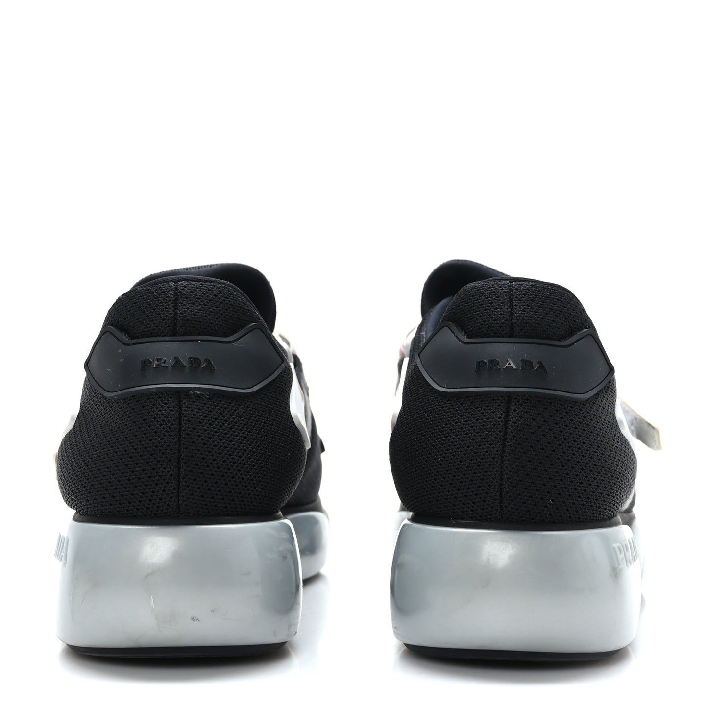 Sport Knit Womens Cloudbust Sneakers 35.5 Black Argento