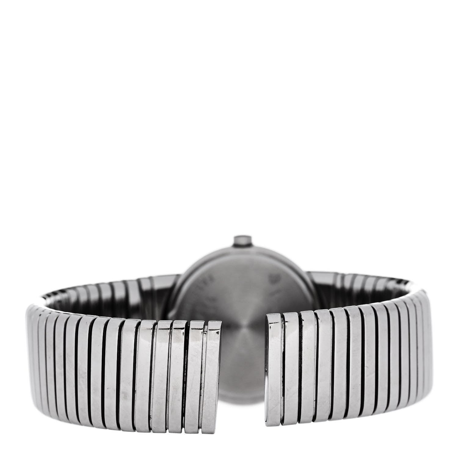 Bulgari Stainless Steel Diamond 26mm Tubogas Quartz Watch Black 3 of 4