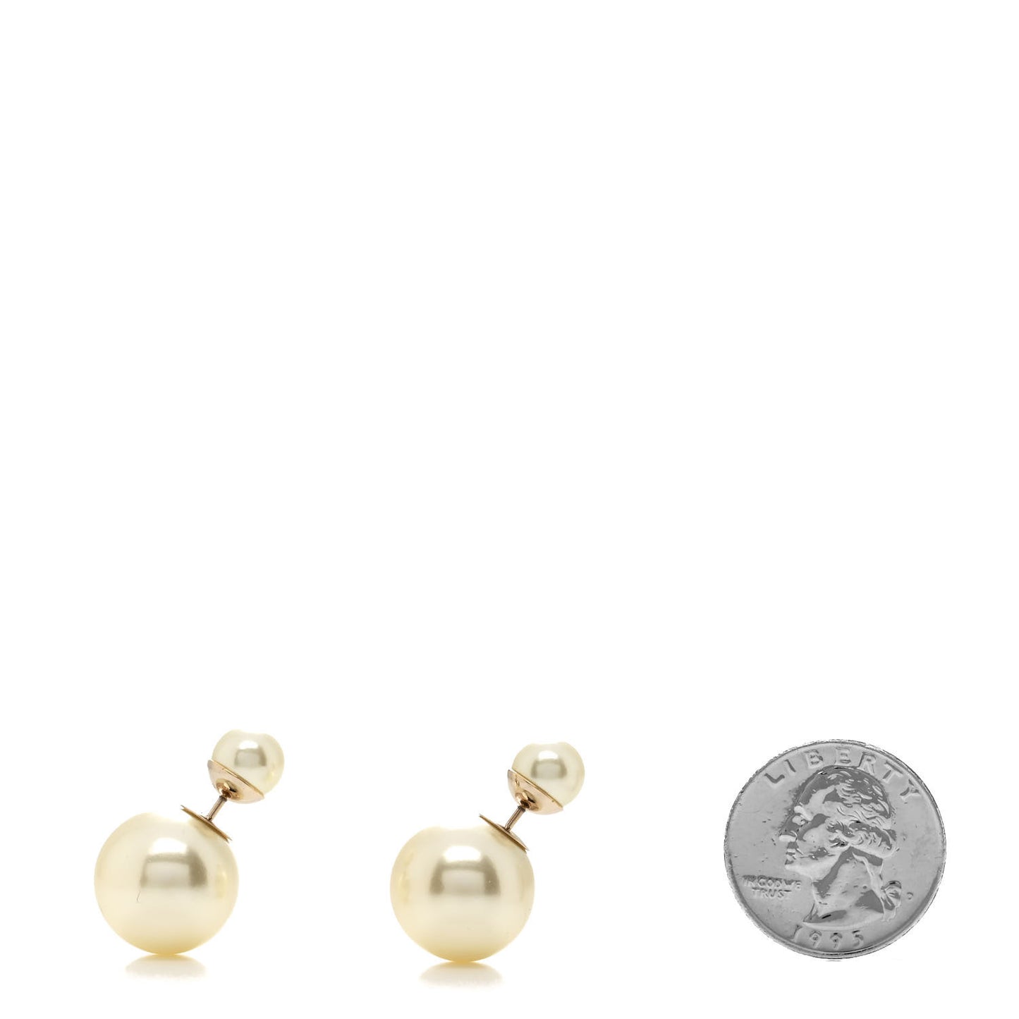Pearl Mise En Dior Tribal Earrings Gold