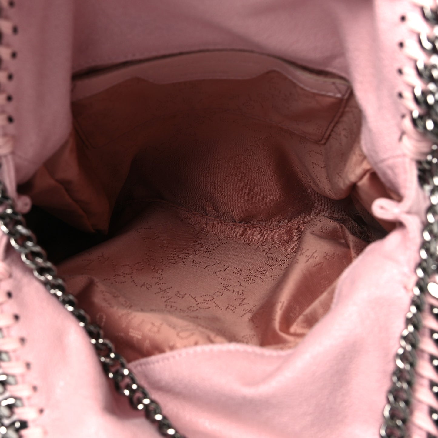 Shaggy Deer Mini Falabella Fold Over Tote Pink