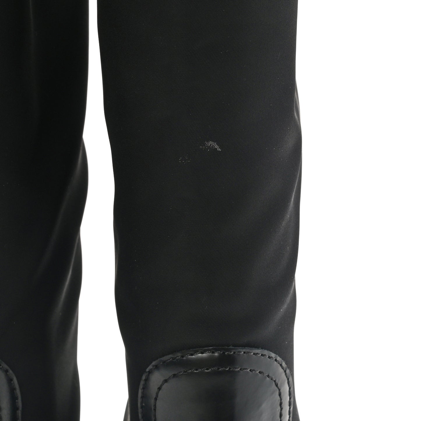 Spazzolato Rois Re-Nylon Metal Triangle Logo Monolith Pouch Pocket 55mm Tall Boots 37 Black