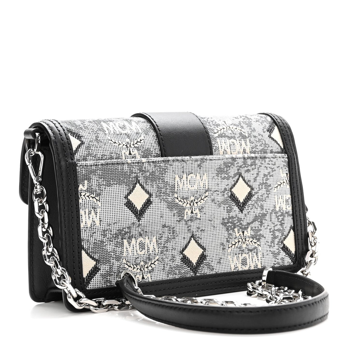 Jacquard Visetos Mini Gretl Crossbody Black