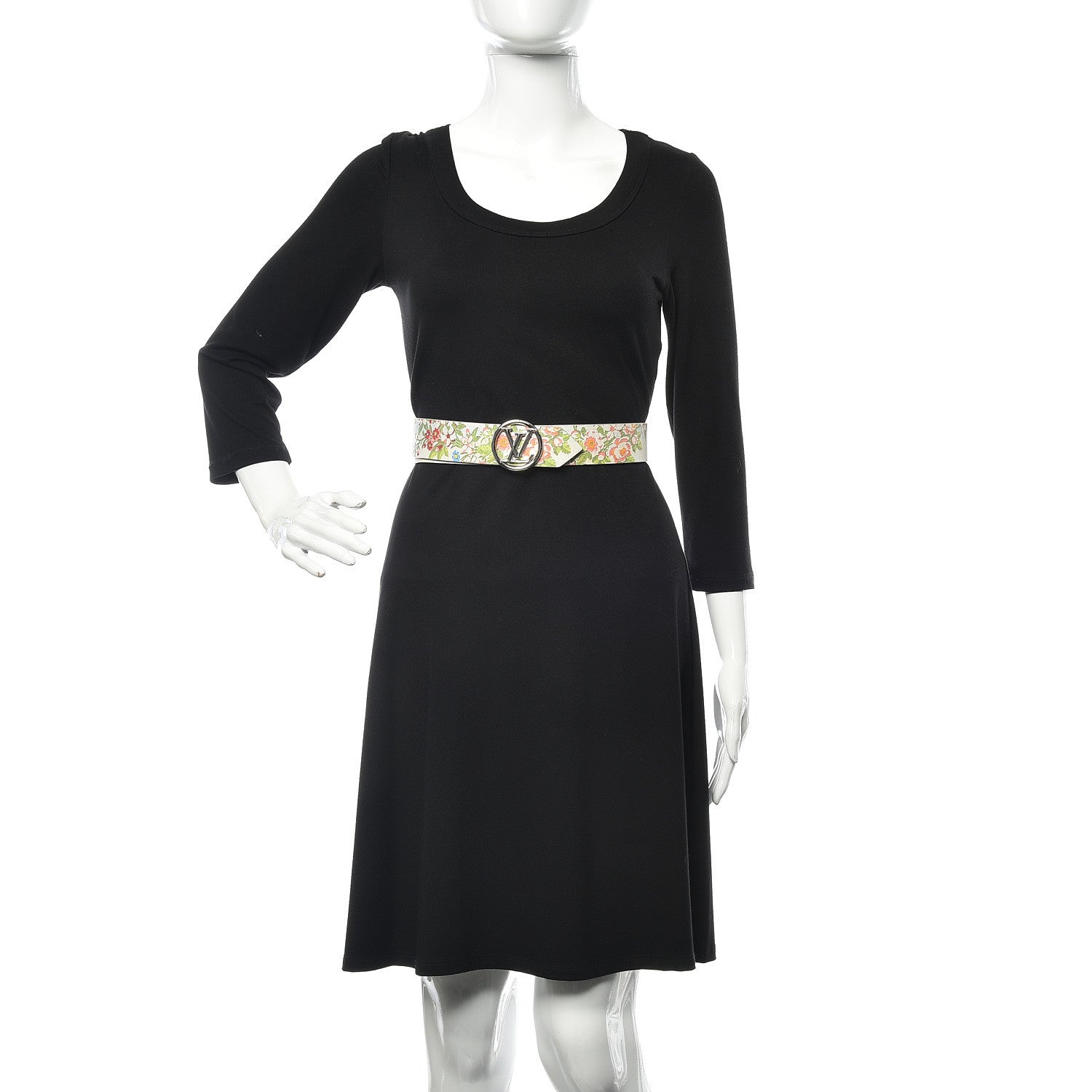 Louis Vuitton Calfskin 40mm LV Circle Belt 80 32 2 of 7