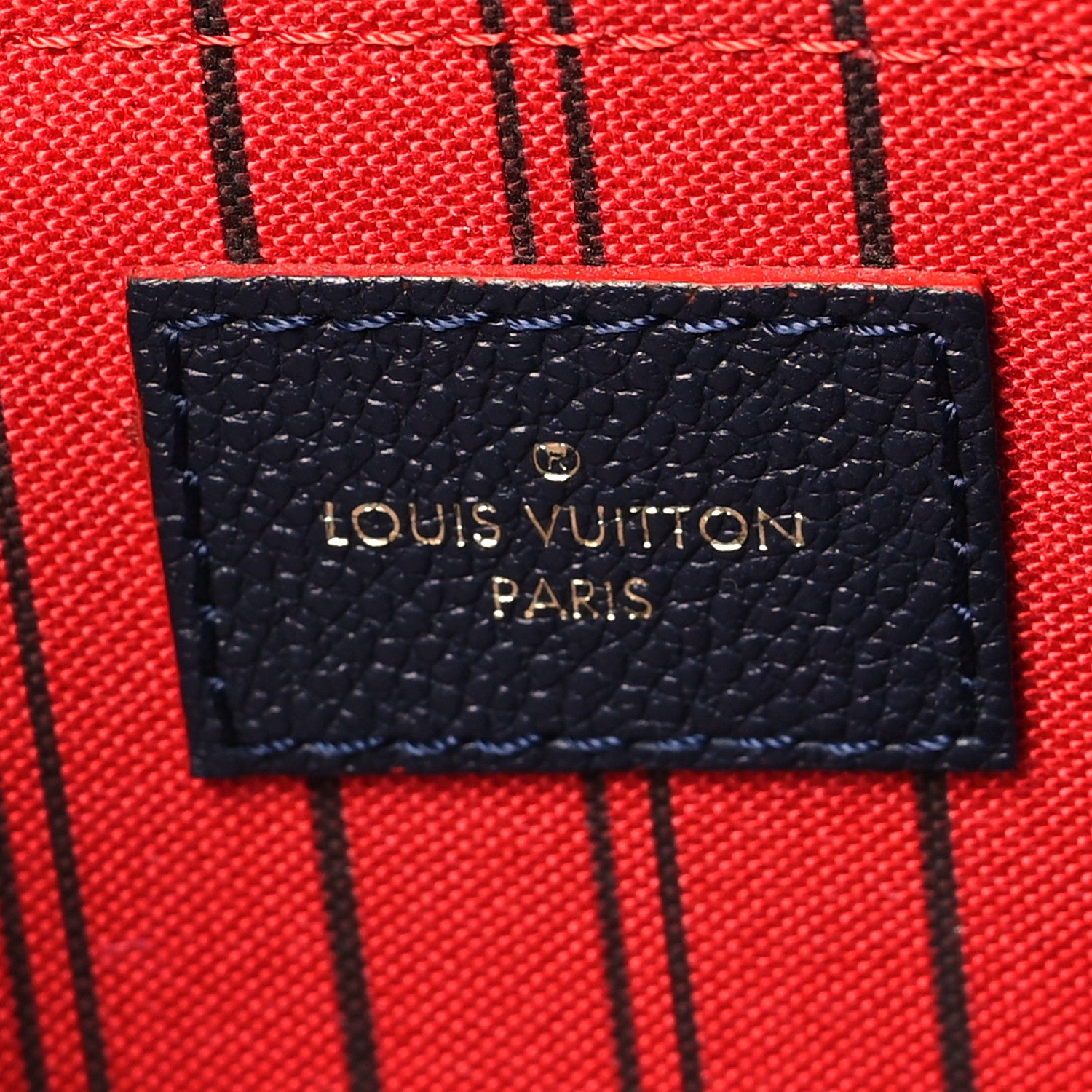Louis Vuitton Empreinte Montaigne MM Marine Rouge 8 of 11