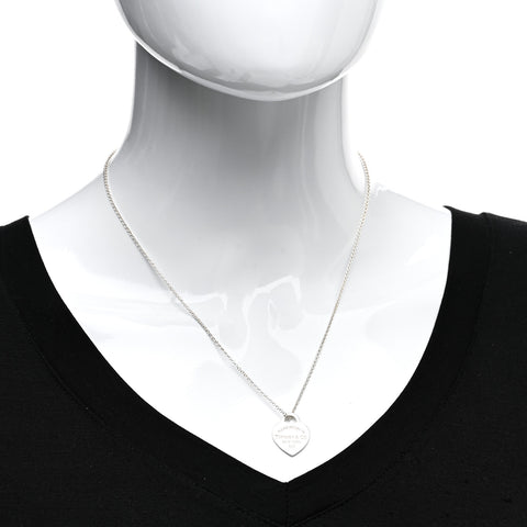 Sterling Silver Small Return to Tiffany Heart Pendant Necklace
