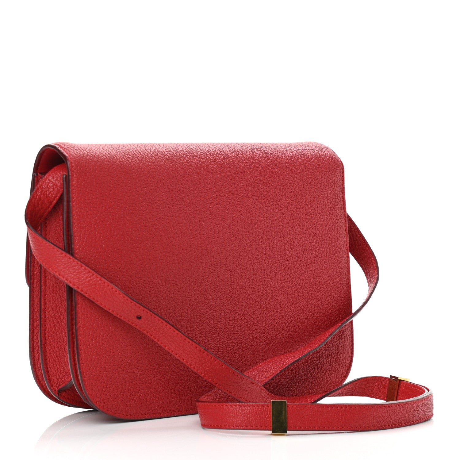 Celine Goatskin Medium Classic Box Flap Bag Carmin 3 of 10