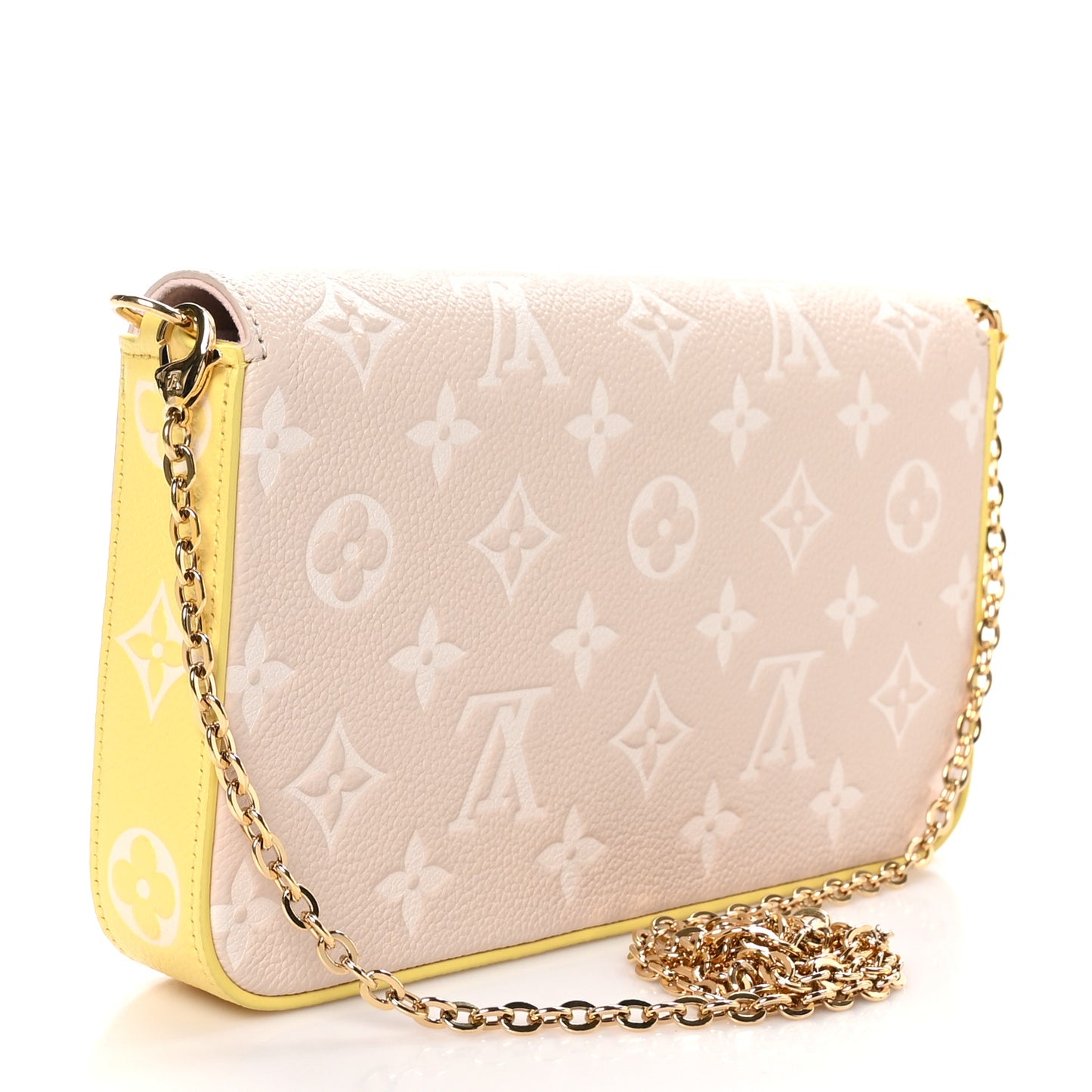 Empreinte Spring in the City Felicie Pochette Chain Wallet Pink Beige Yellow