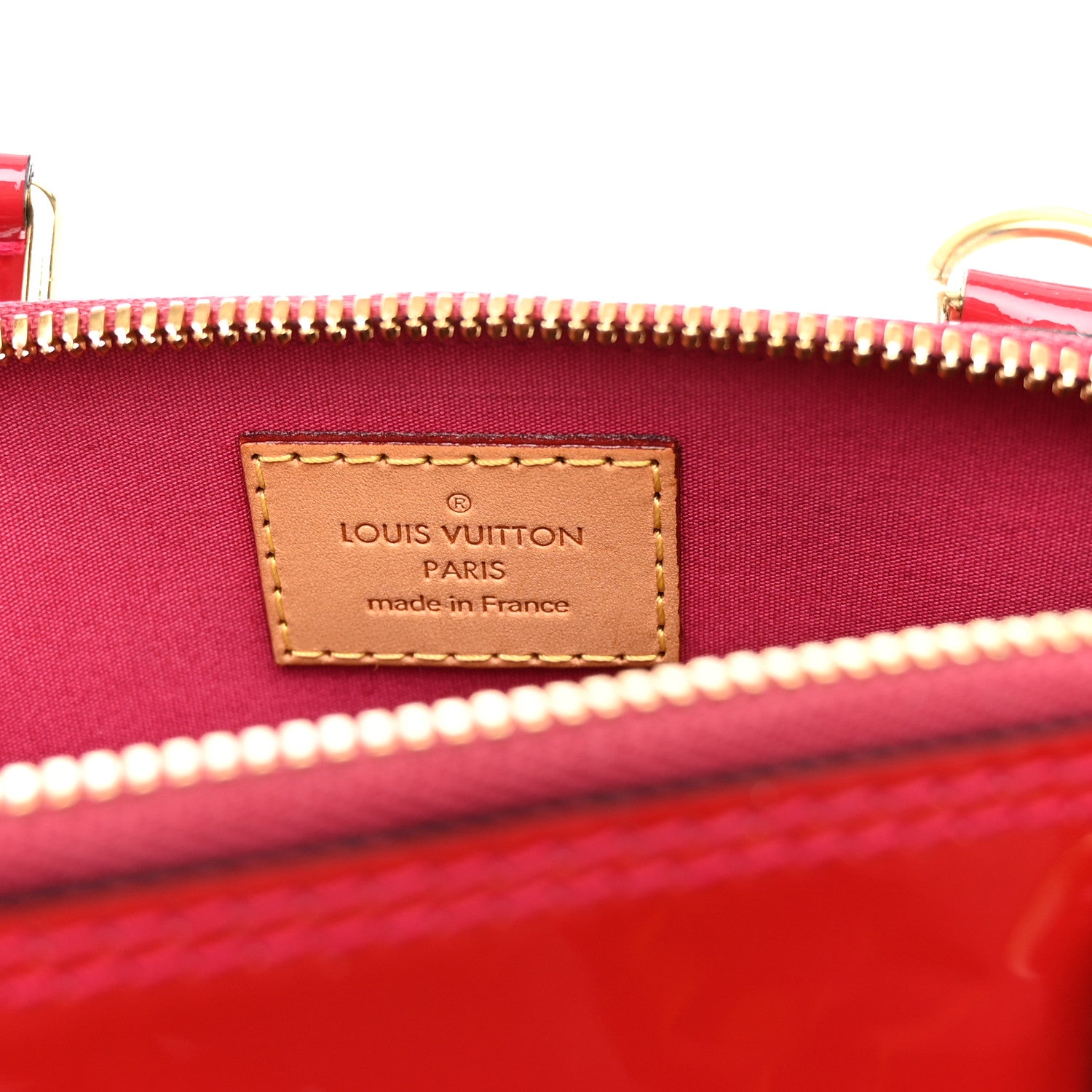Louis Vuitton Vernis Alma BB Cherry 6 of 10