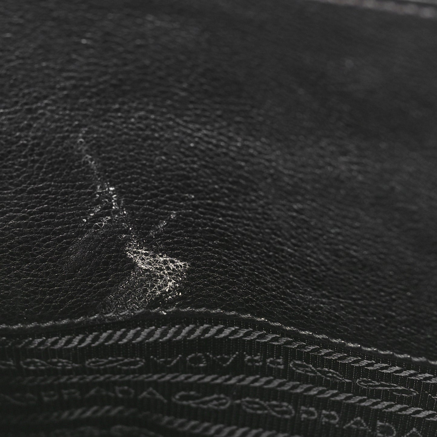 Glace Calfskin Zip Tote Moro Black