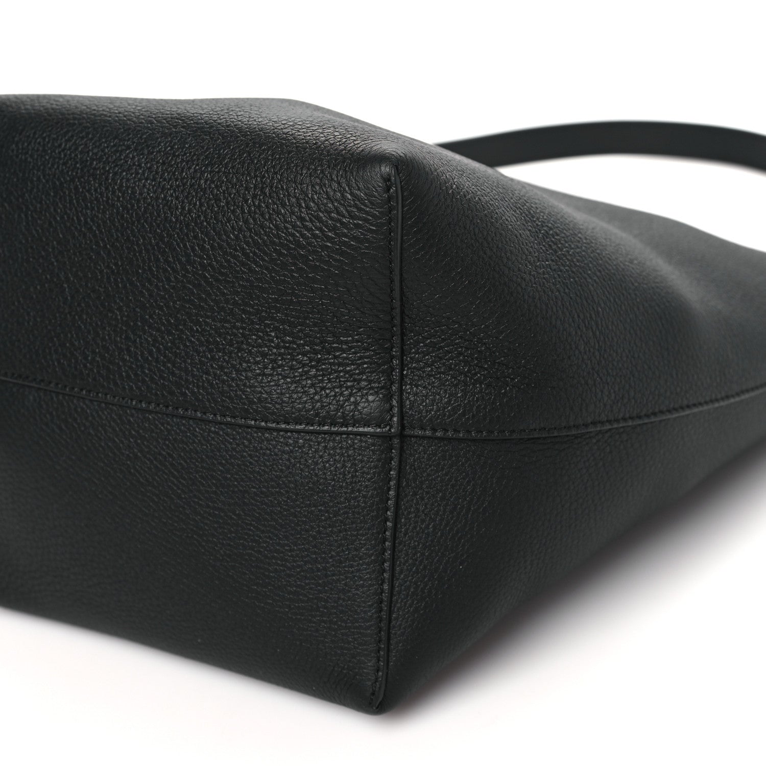 The Row Grained Calfskin Medium N/S Hook Tote Black 10 of 10