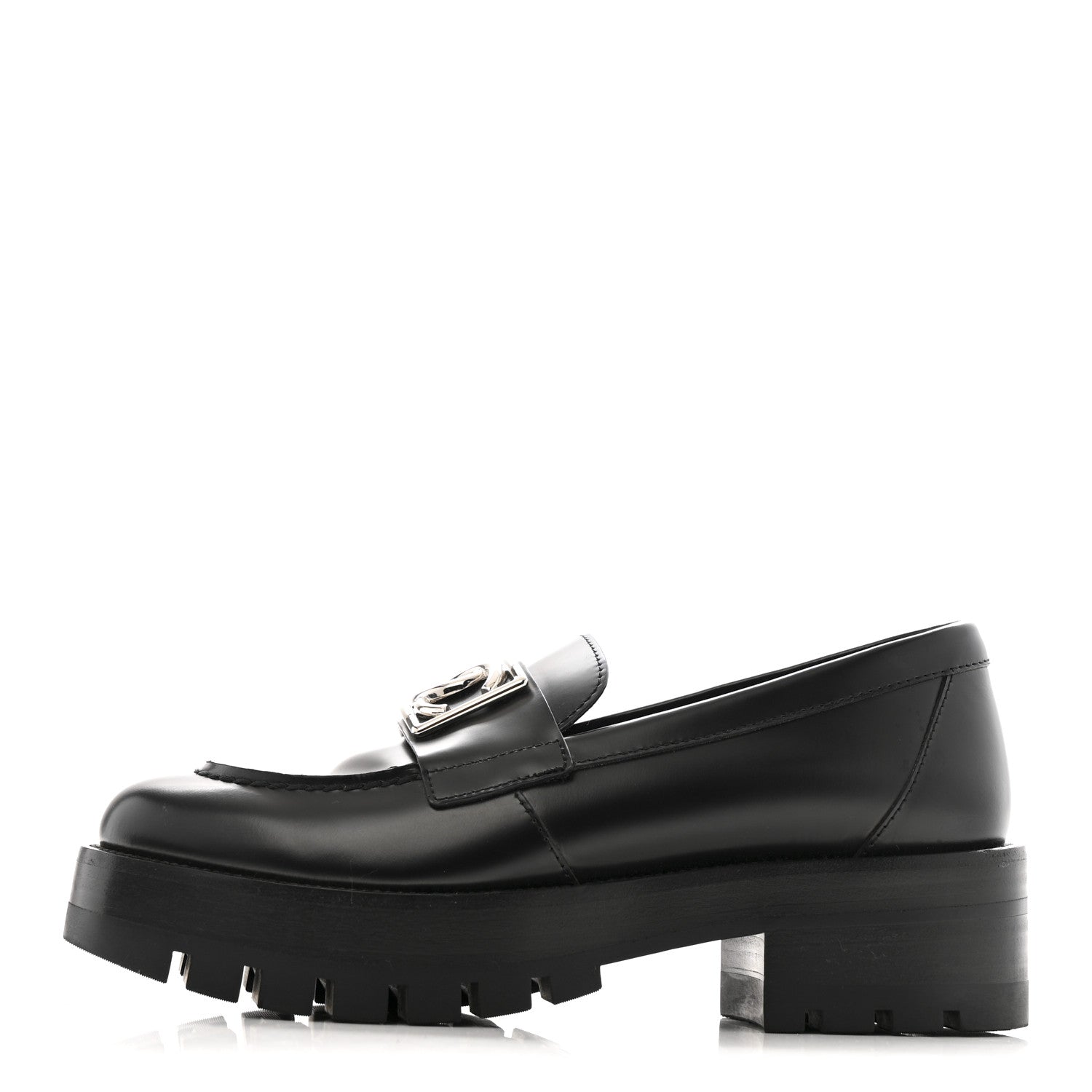 Chanel Calfskin Metal CC Loafers 35 Black 1767457 – FASHIONPHILE