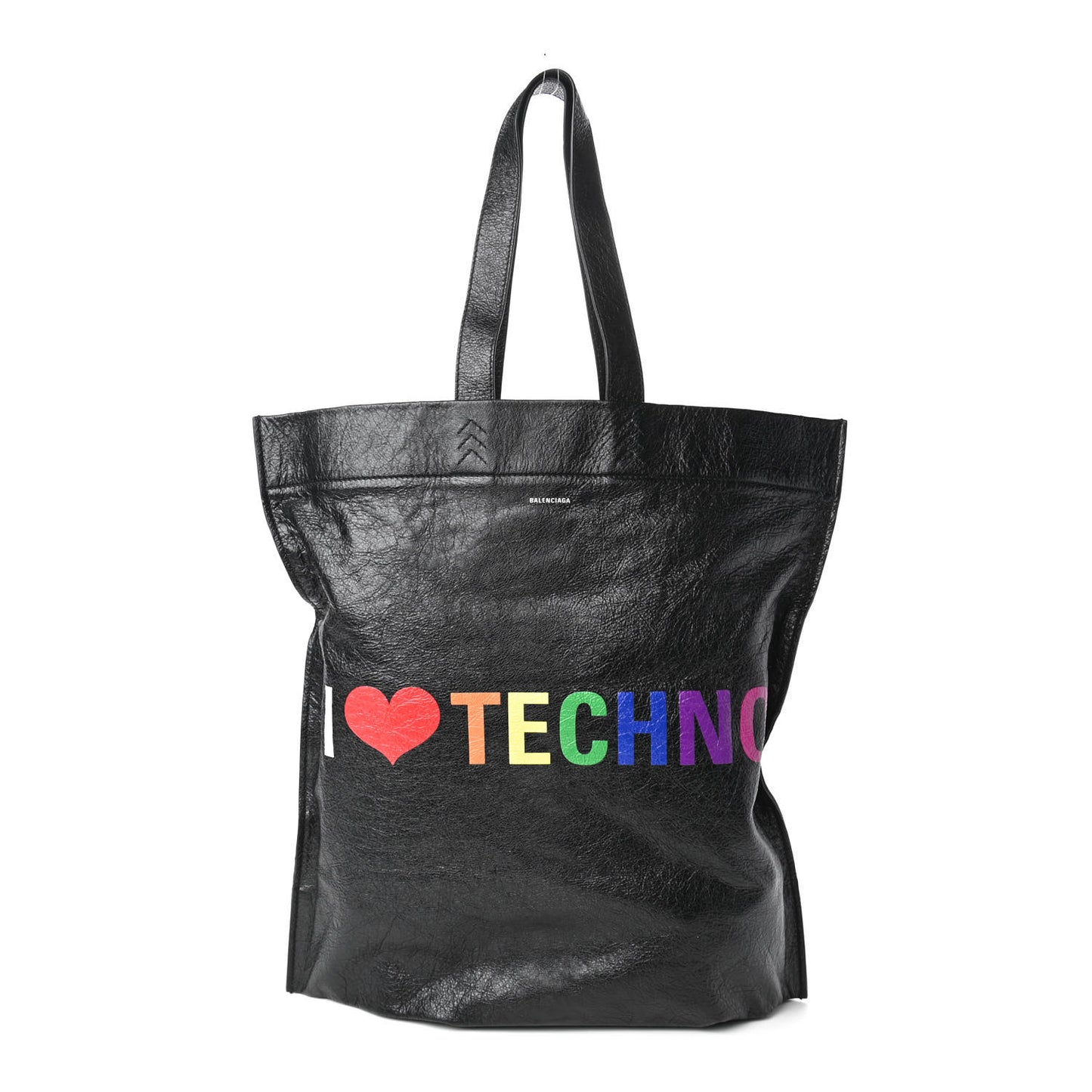 Agneau I Love Techno Supermarket Shopper L Black Multicolor