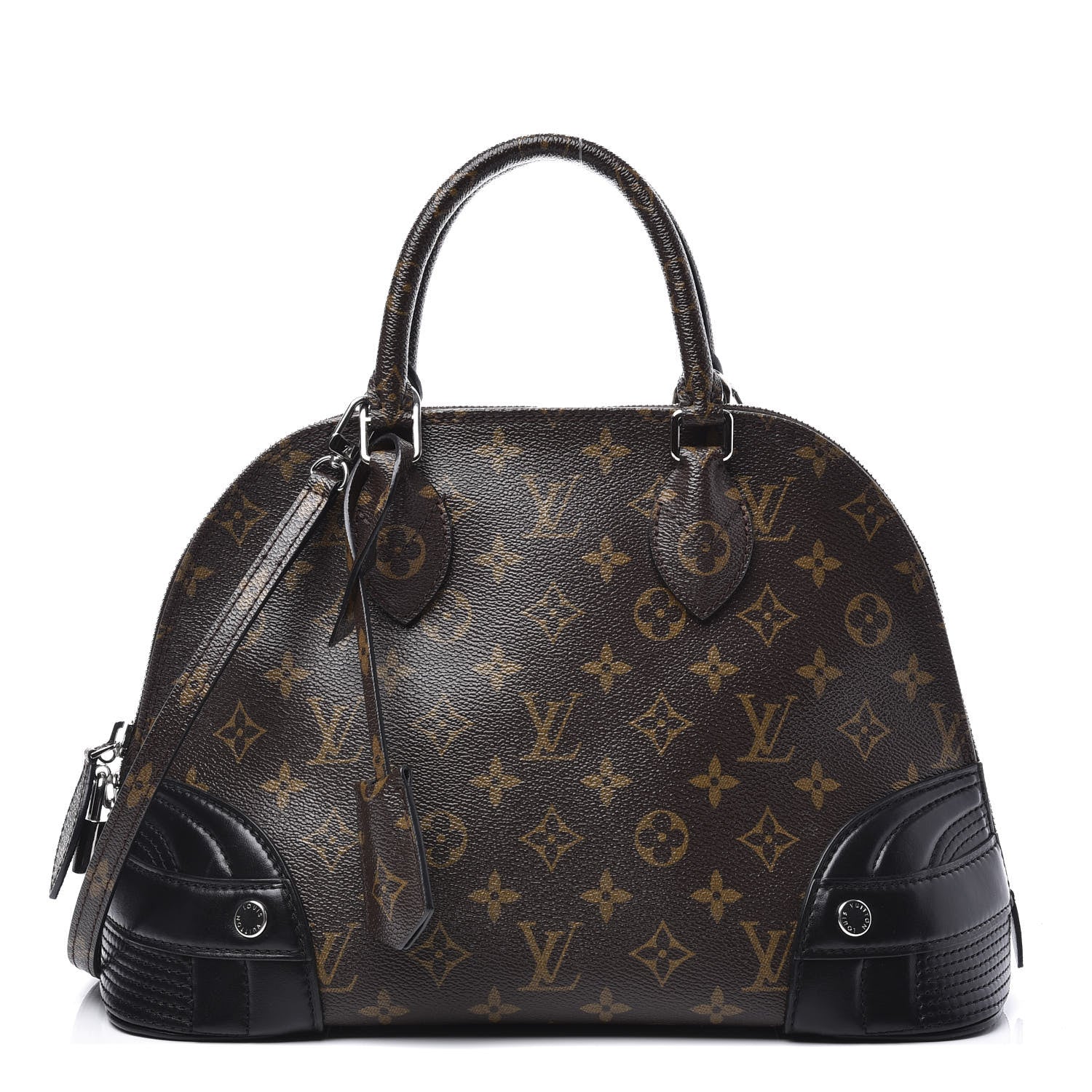 Louis Vuitton Shiny Monogram Alma PM Black 1 of 9