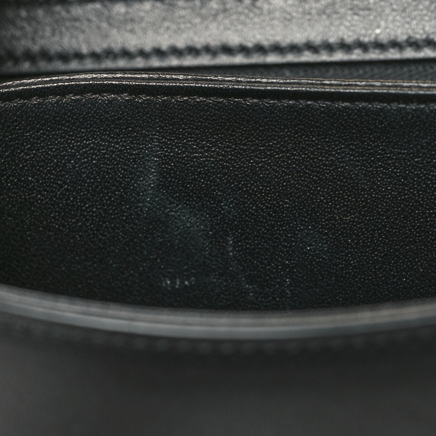 Shiny Calfskin Small C Bag Black