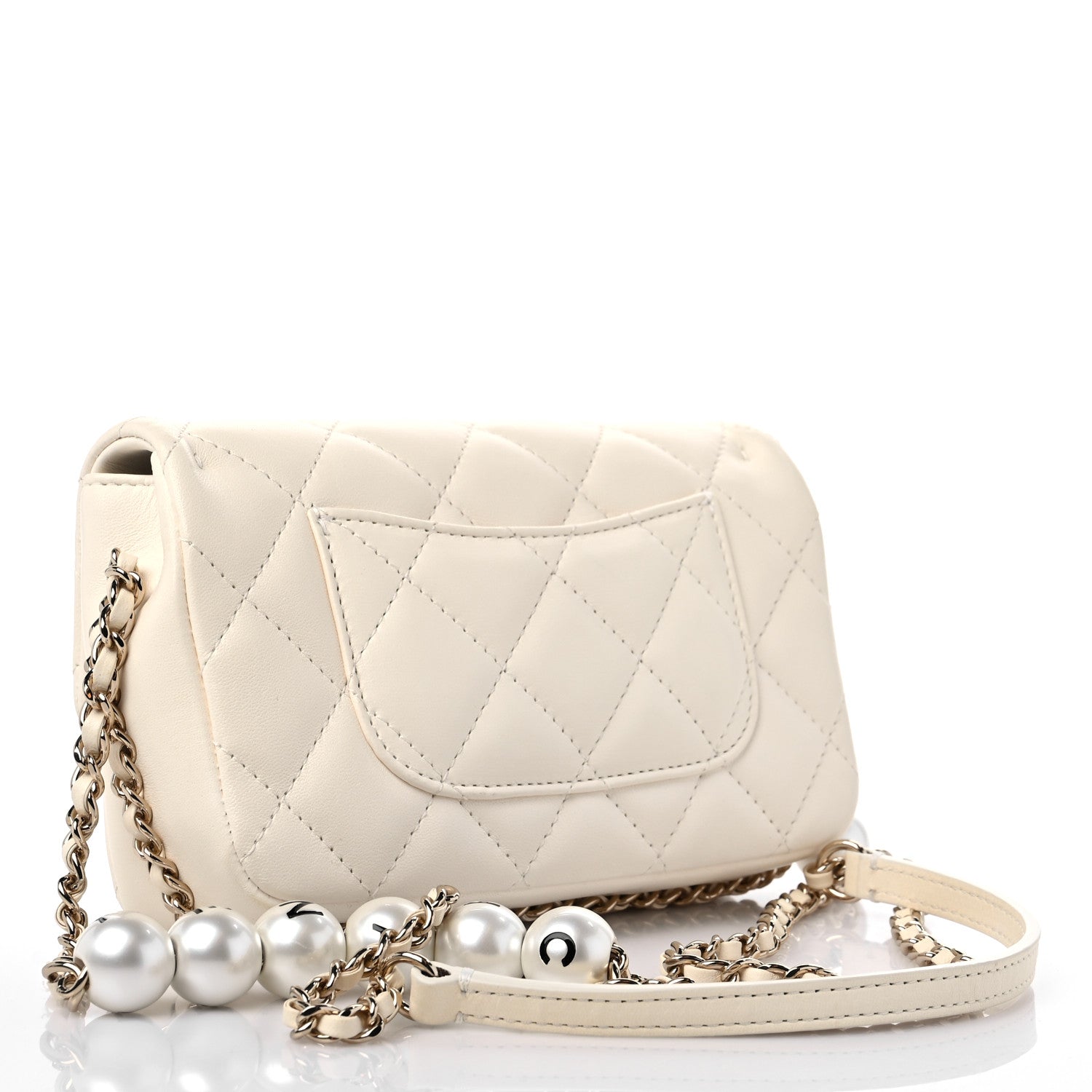 Chanel Lambskin Quilted Mini My Precious Flap White 3 of 11
