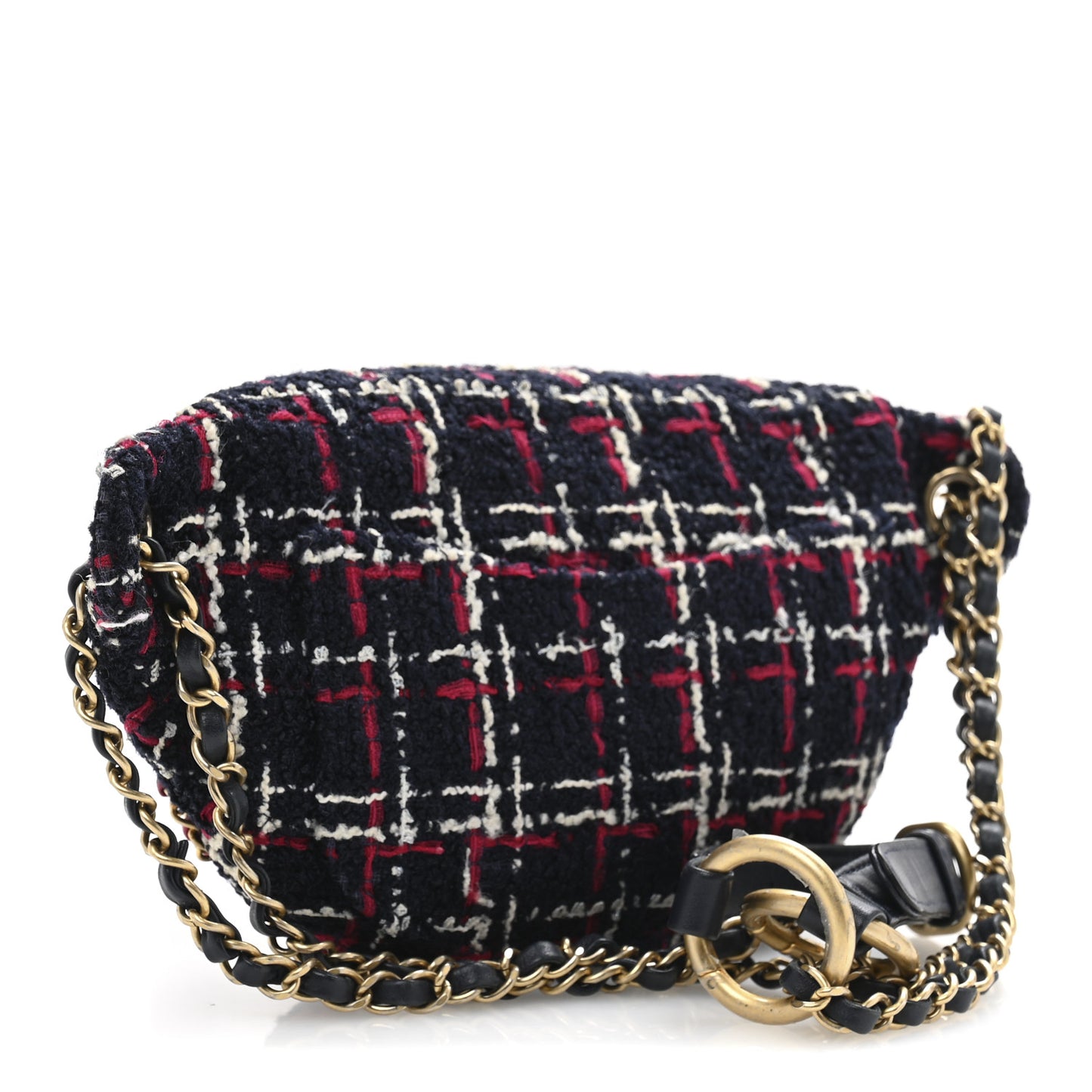 Tweed Quilted Chain 20s Signe Waist Bag Multicolor