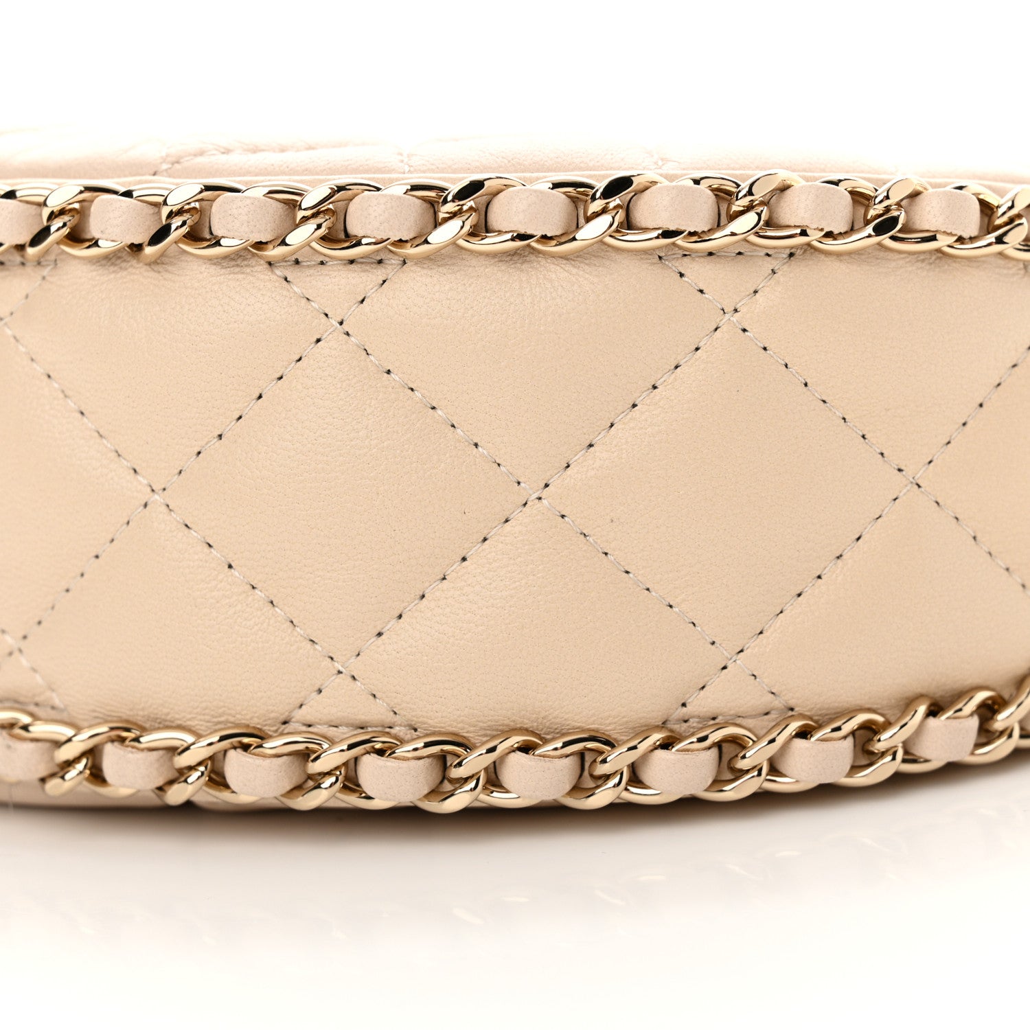 Chanel Lambskin Quilted Small Hobo Bag Light Beige 10 of 11