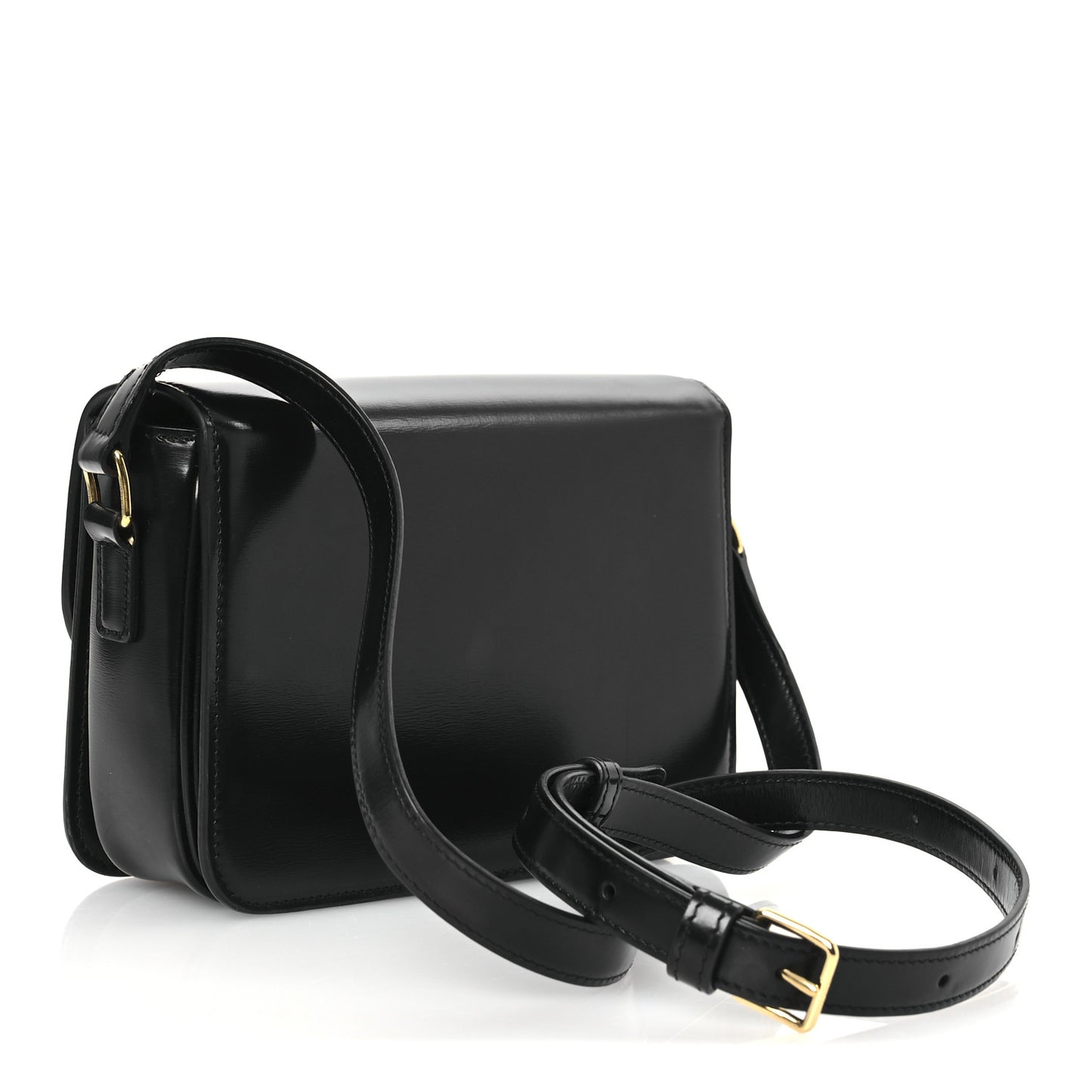 Shiny Calfskin Teen Triomphe Black
