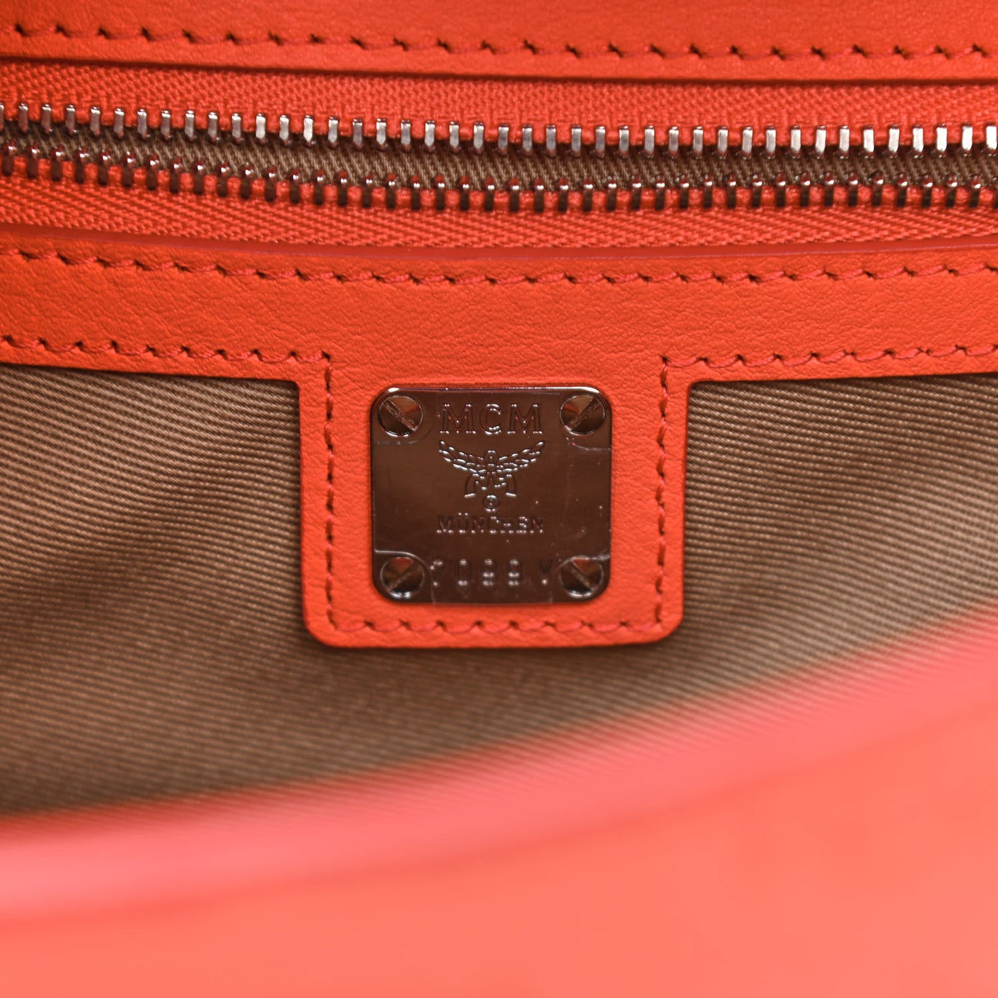 Calfskin Ottomar Monogram Essential Small Backpack Hot Coral