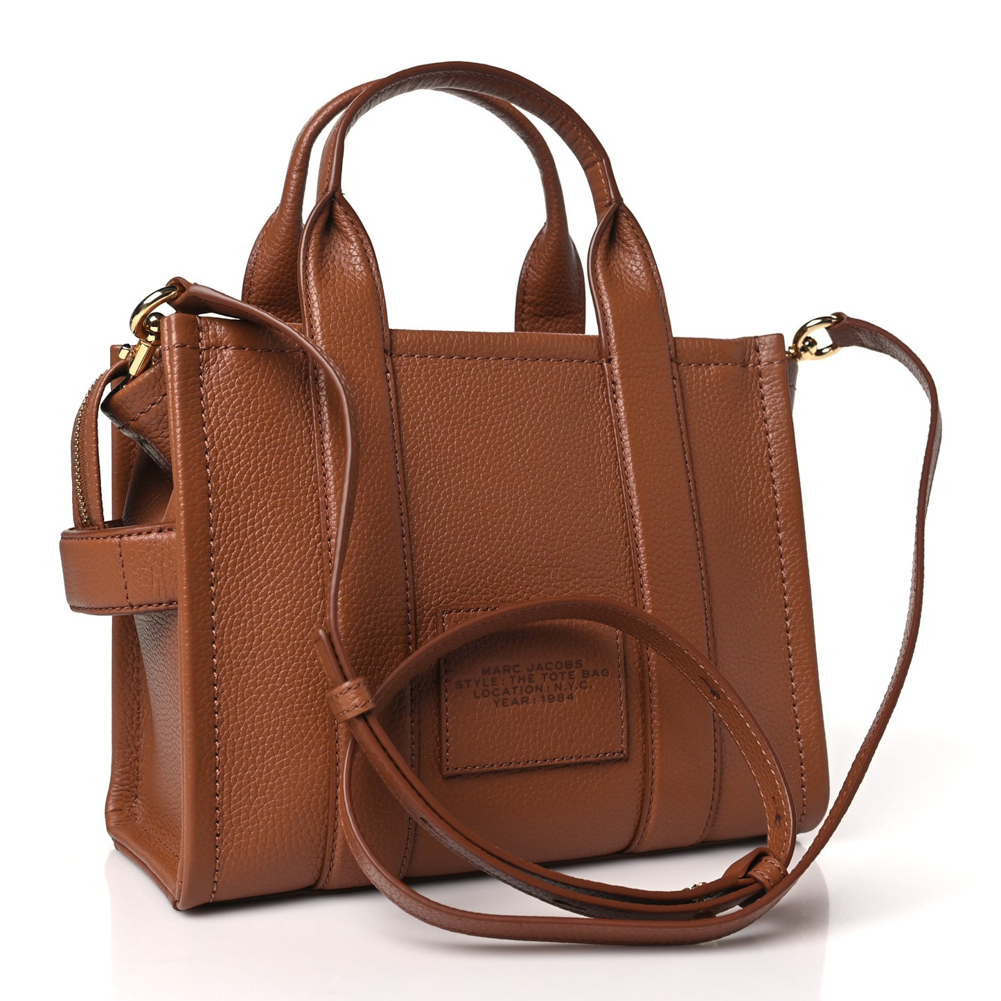 Grained Calfskin Small The Tote Bag Argan Oil