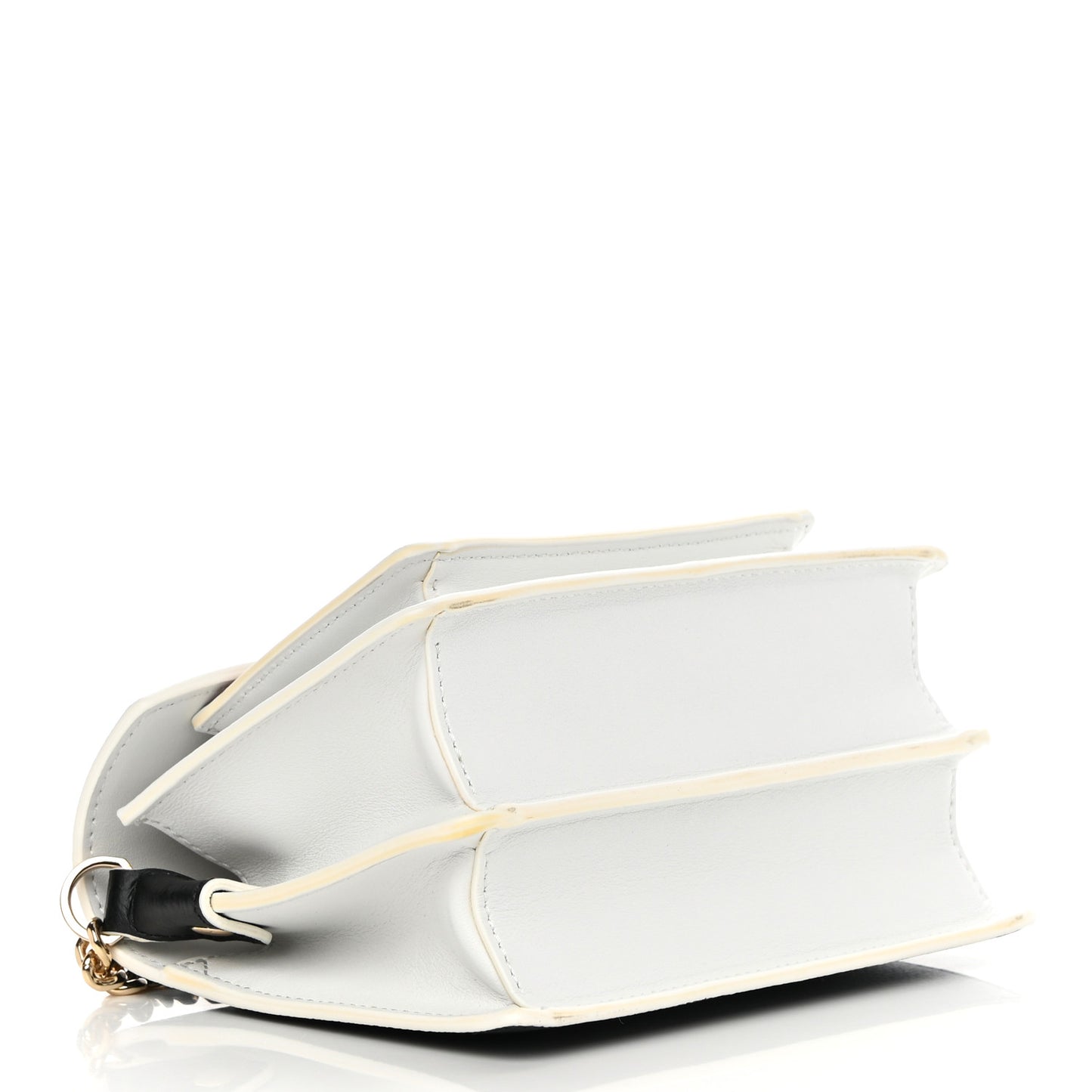 Calfskin Visetos Mini Patricia Crossbody Bag Cognac Black