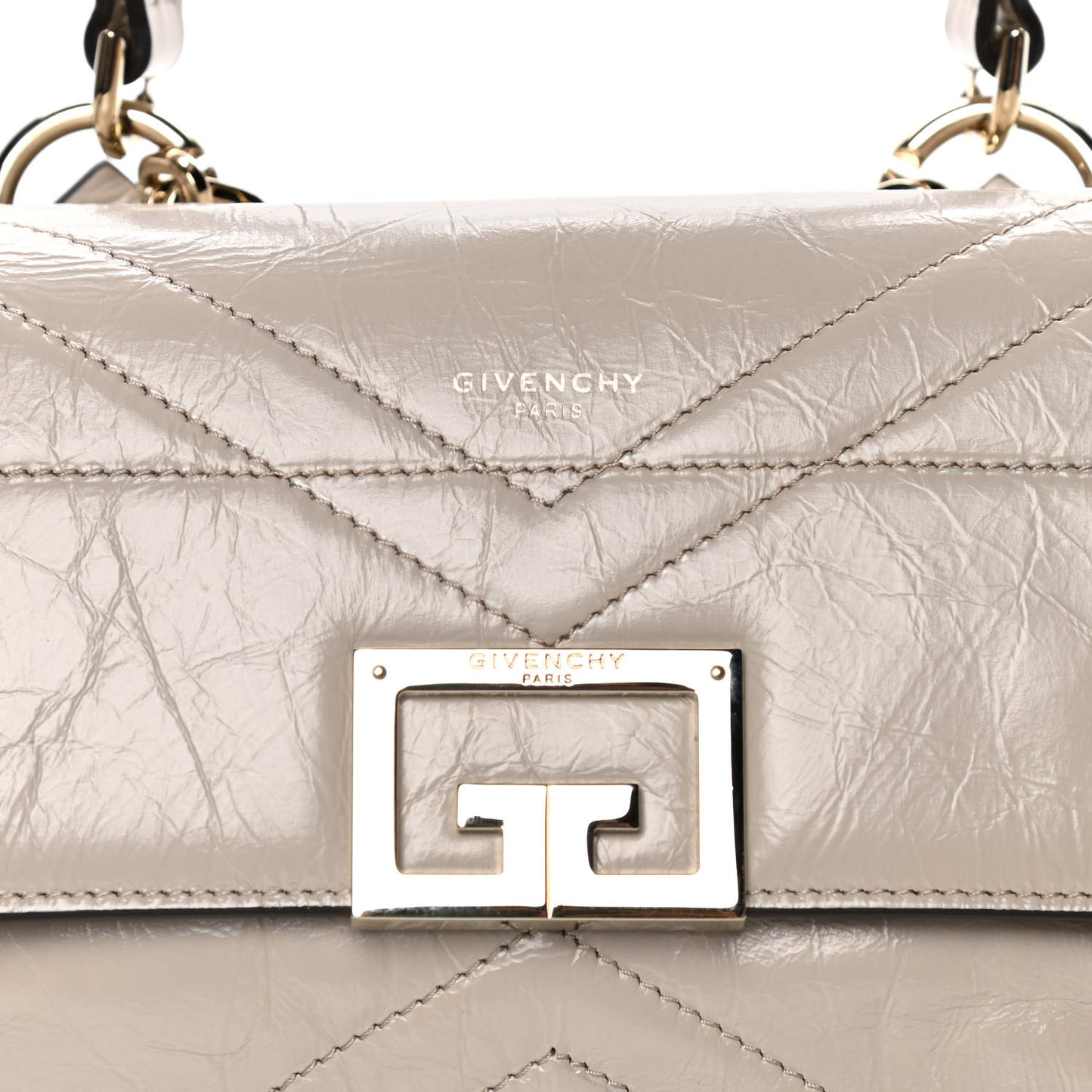 Creased Patent Calfskin Small ID Flap Dune